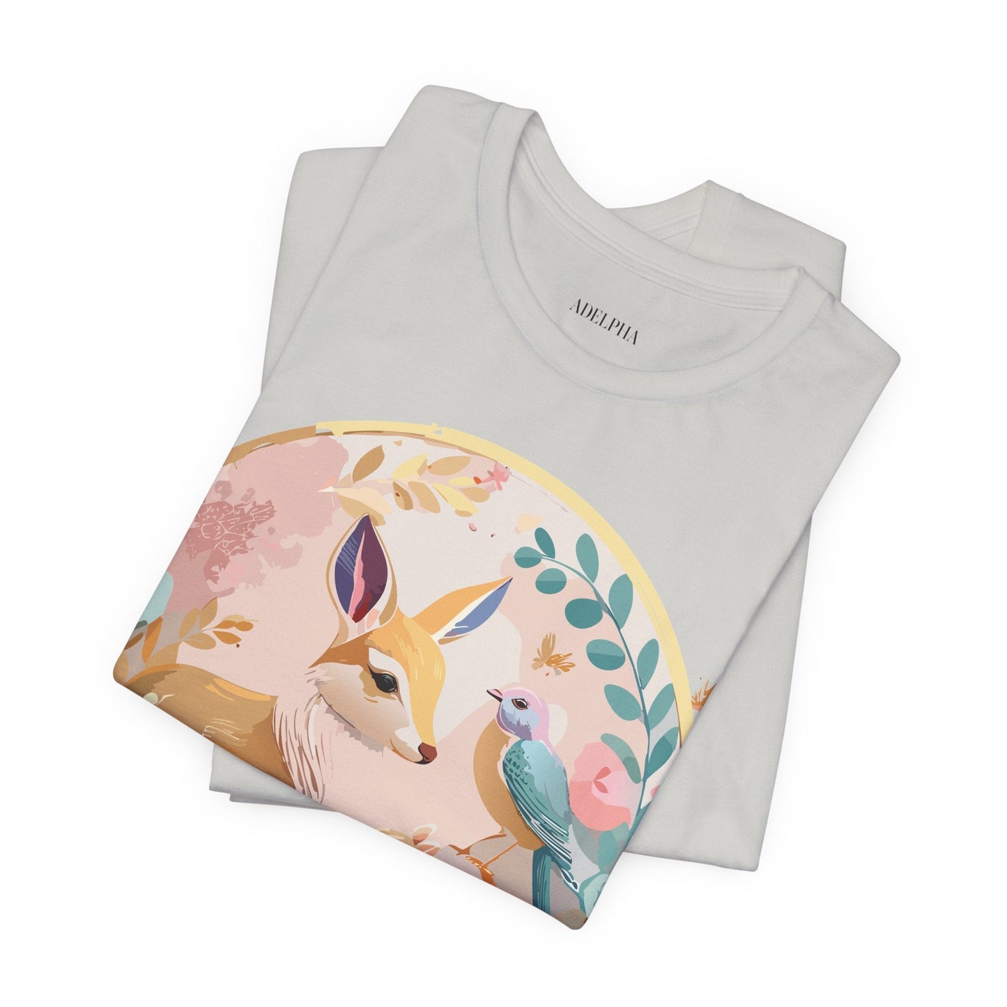 Adelpha Medallion Graphic T Shirt Unisex Short Sleeve Vintage Inspired Art Design Tee