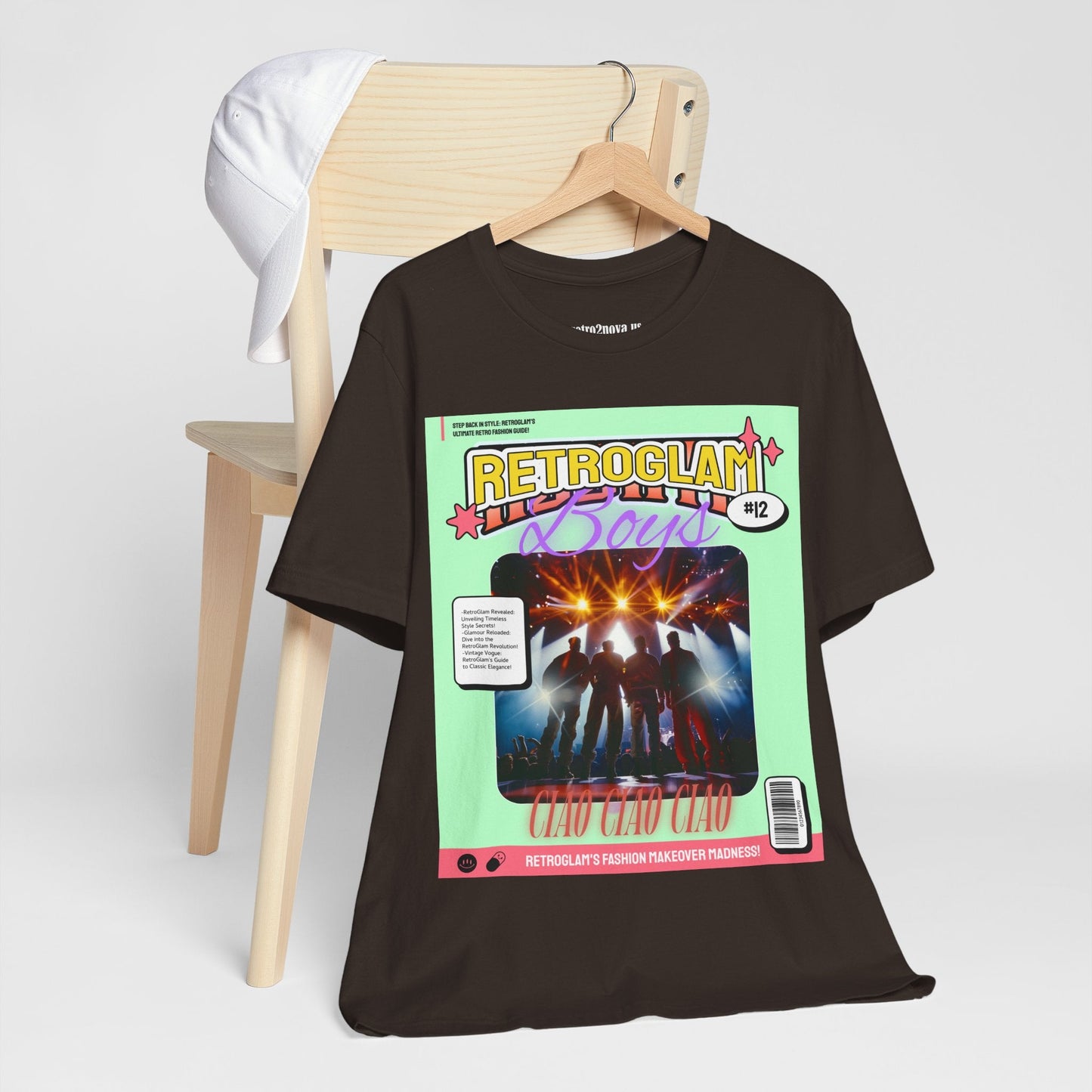 Magazine Cover Shirt Unisex Short Sleeve Tee Lightweight Breathable Fabric