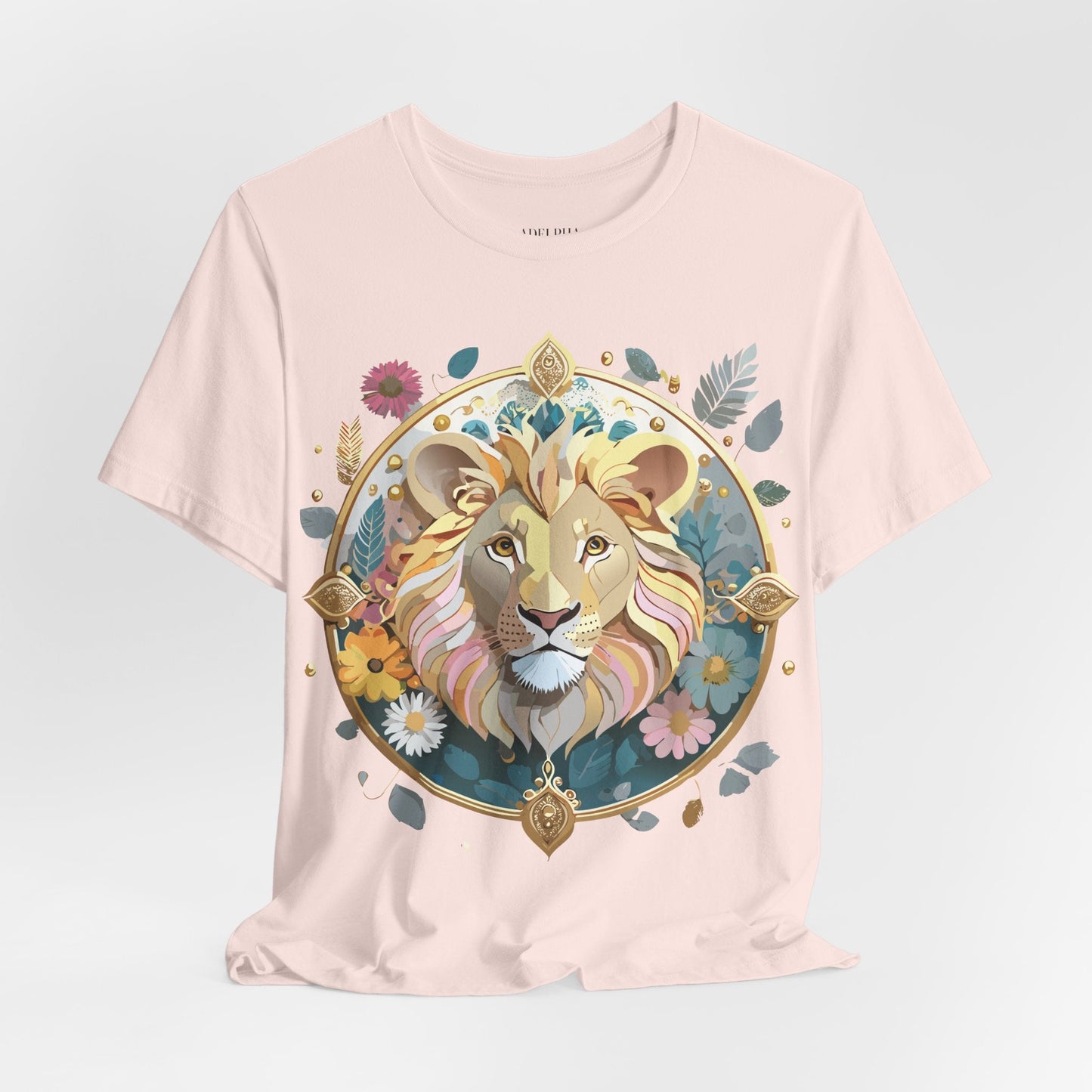 Medallion Graphic Unisex 100 Cotton Vintage Animal Medal Artwork Tee 64