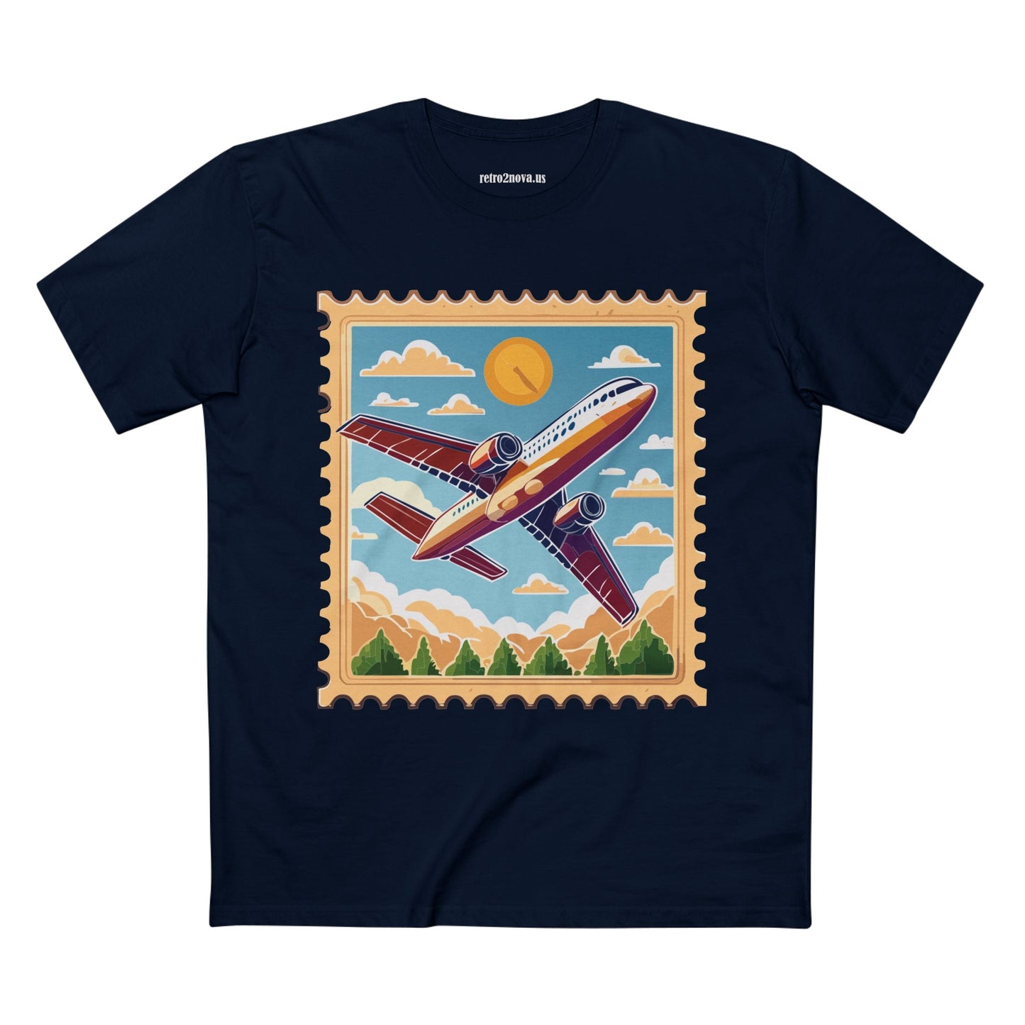 Postage Stamp Shirt Unisex Premium Cotton Tee With Original Art Design PS15 Premium Collection Tee