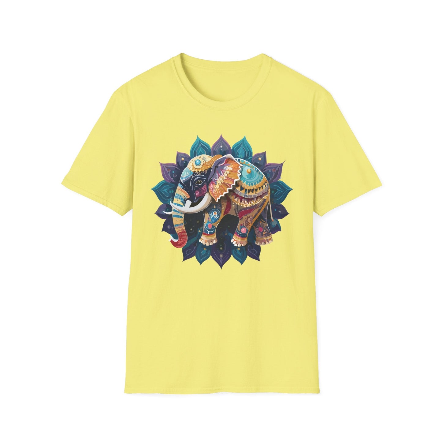 Elephant T Shirt Unisex Softstyle Cotton Tee Gildan 64000 Comfortable Everyday Wear