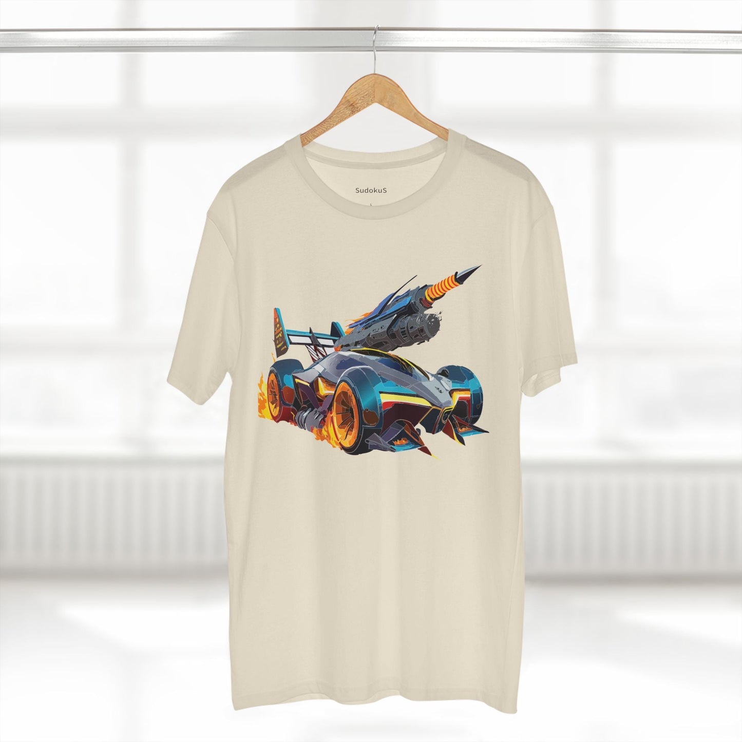 Car Graphic Unisex 100 Cotton Staple Tee 5
