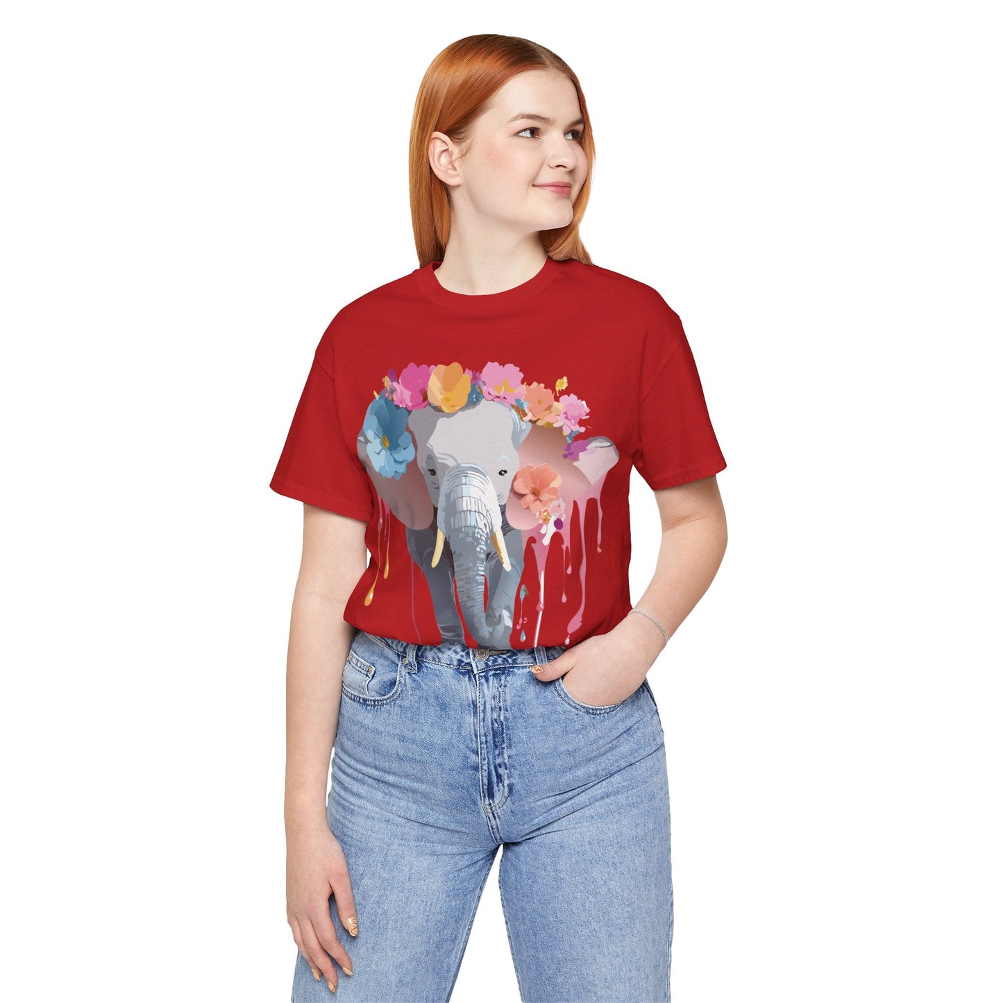 Vintage Inspired Adelpha Elephant Graphic T Shirt Unisex Short Sleeve Premium Artwork