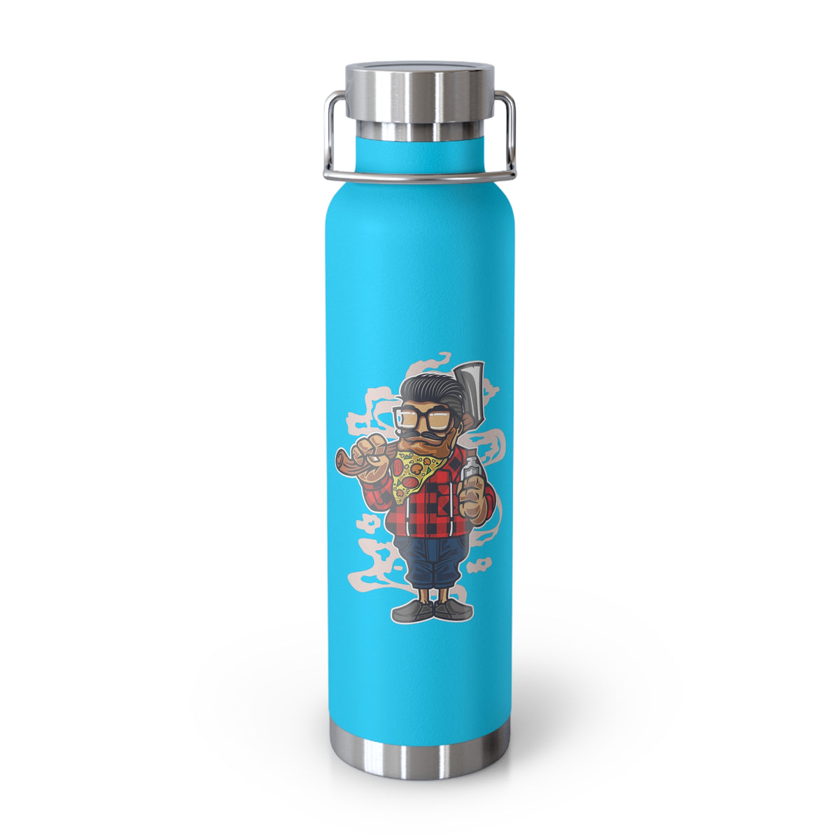 22oz Copper Insulated Water Bottle with Cartoon Design - CV104
