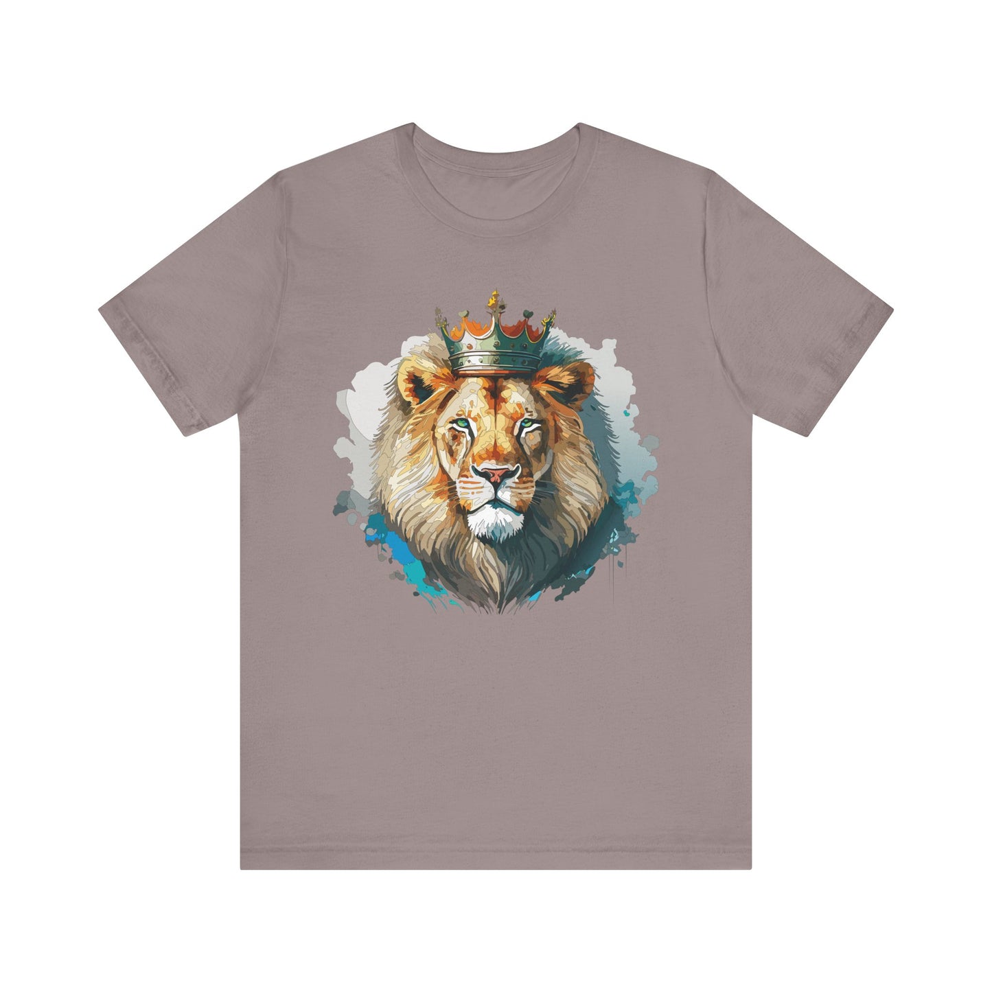 Unisex King Lion Tee, Animal Shirt, Tee Shirt with Lion, Crown T-Shirt, Animal King Tees, Crown Shirt, Safari T-Shirt 3