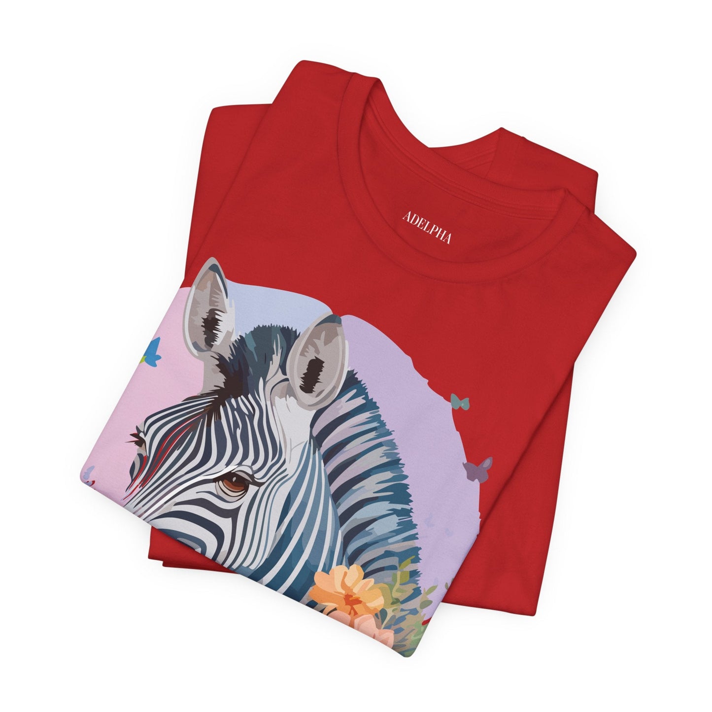 Zebra Graphic Unisex 100 Cotton Vintage Animal Art T-Shirt 3