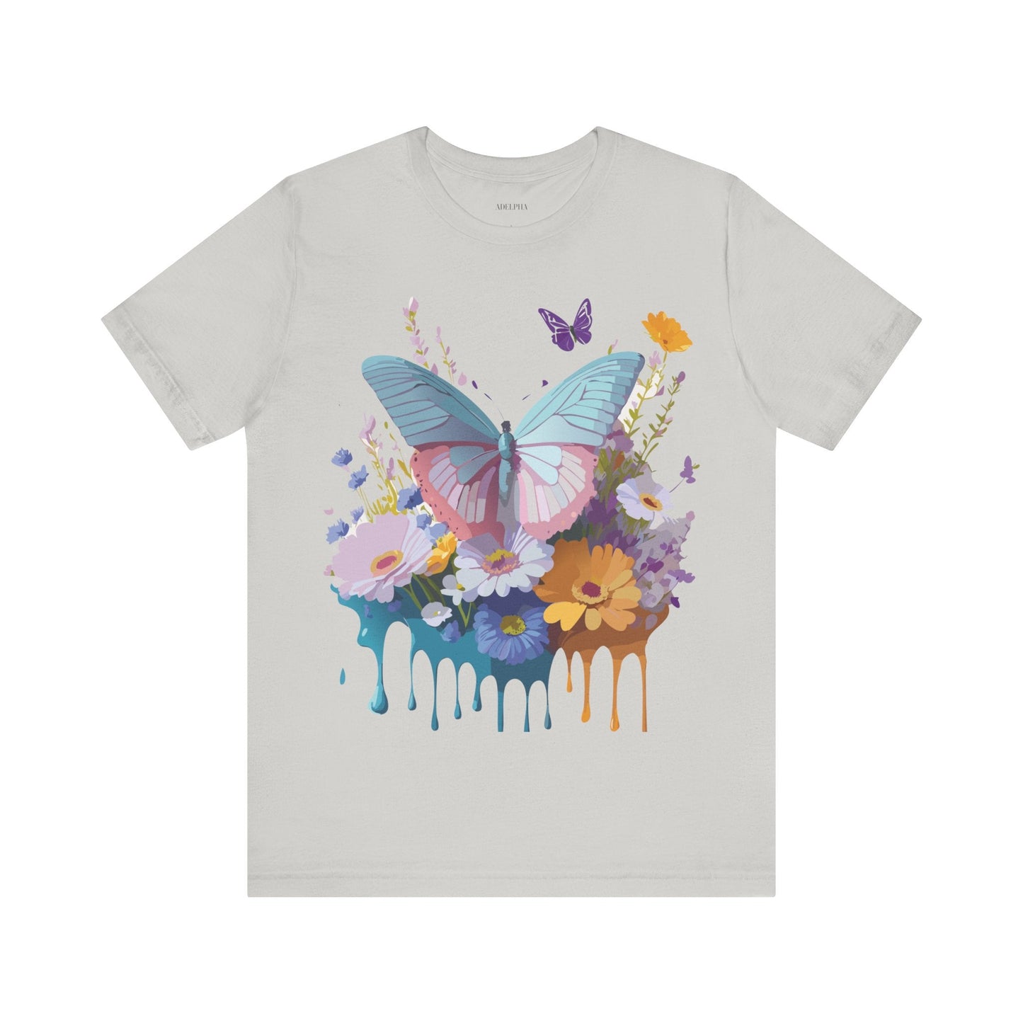 Butterfly Graphic Tee Unisex Short Sleeve Jersey Vintage Artwork Adelpha