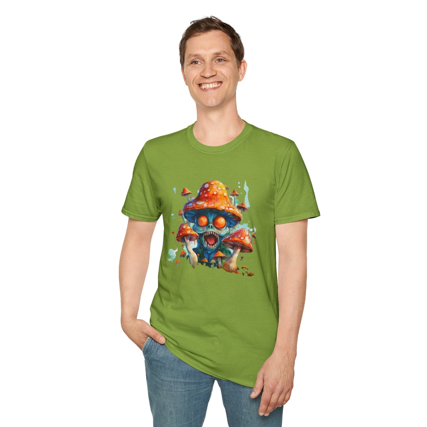 Mashroom Tee Shirt Unisex Softstyle 64000 Graphic Tee Funny Mashroom Design Gift