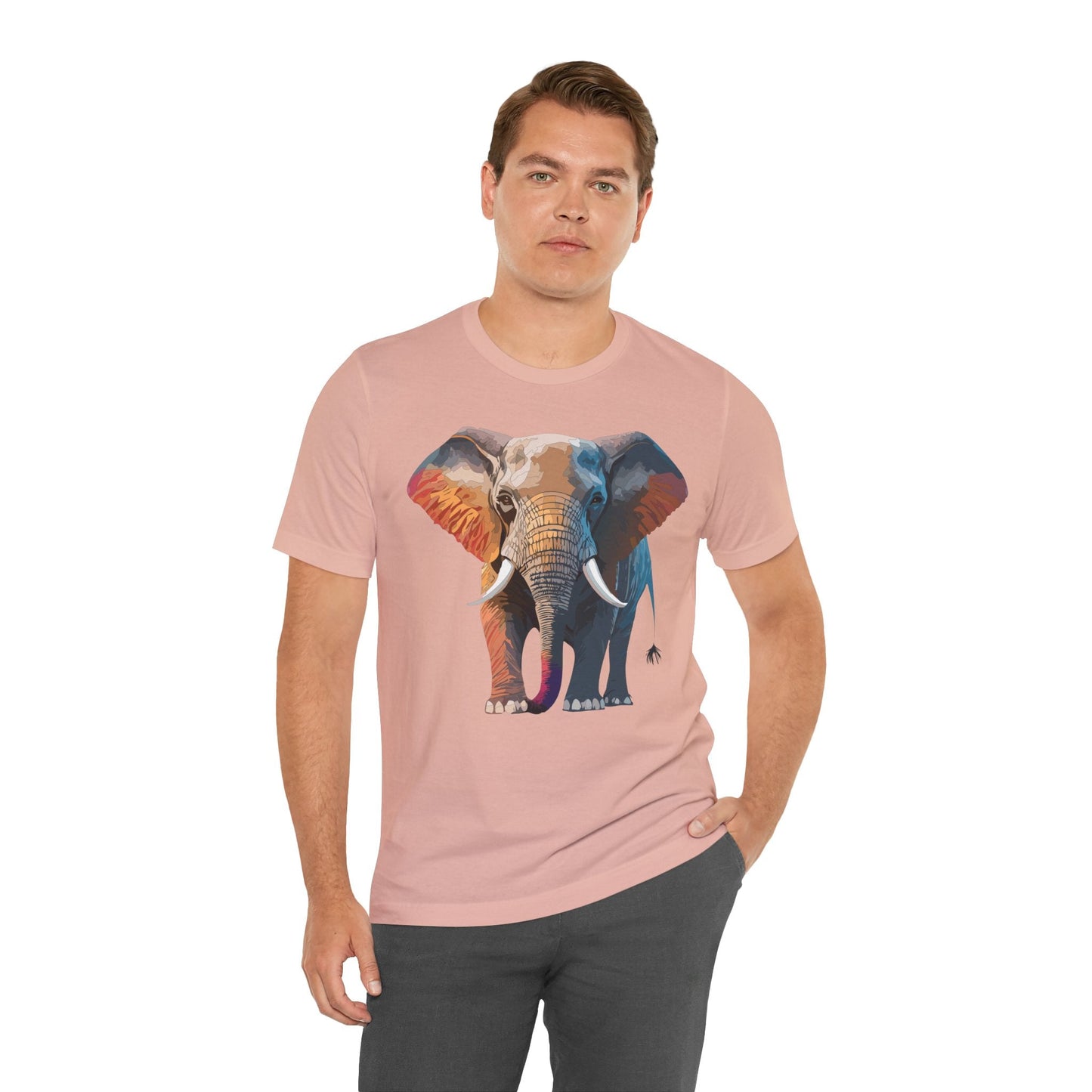 Unisex Animal Shirt With Animals Art Design Graphic Tee Short Sleeve Wild Animals