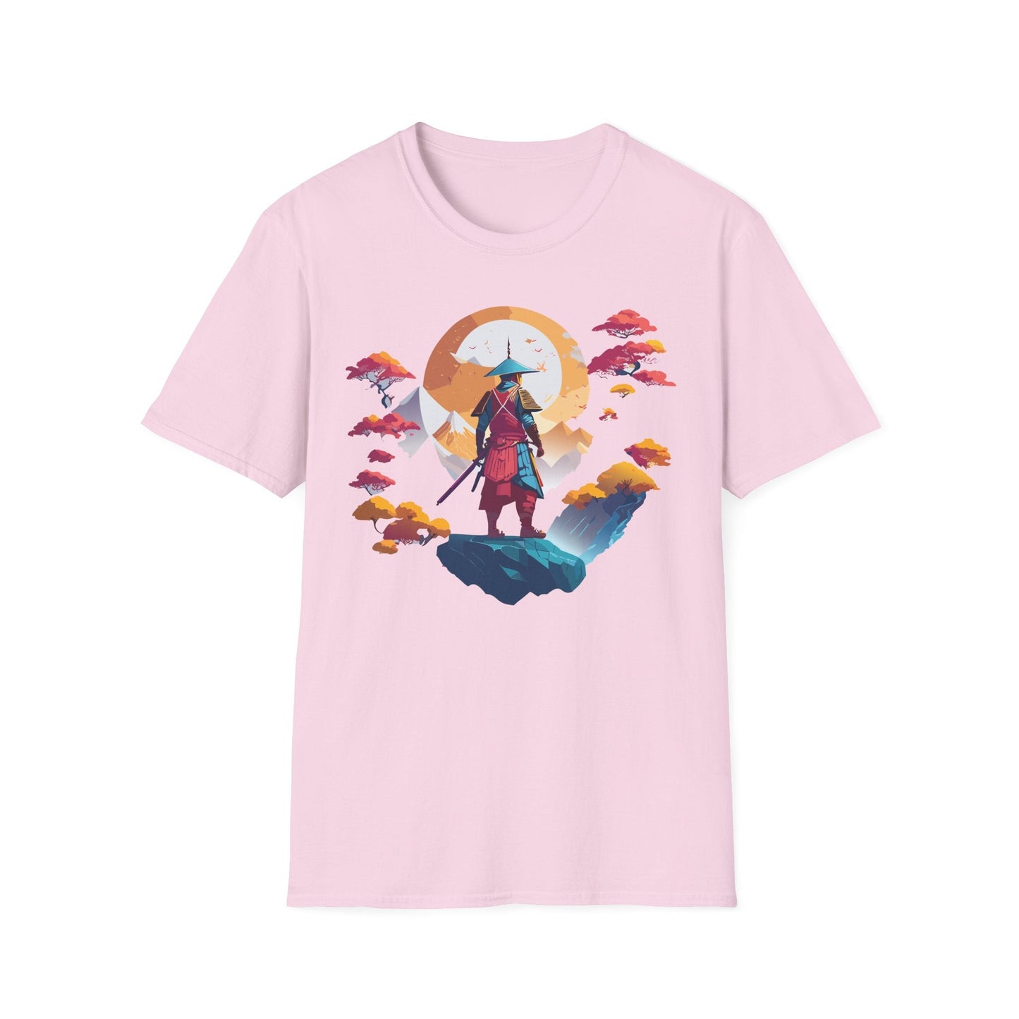 Gildan Softstyle 64000 Samurai T Shirt Unisex Cotton Tee With Samurai Design Relaxed Fit