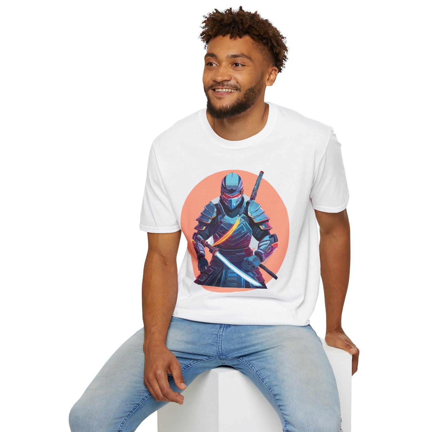 Samurai Shirt Unisex T Shirt 100 Percent Ring Spun Cotton Softstyle Tee Gildan 64000