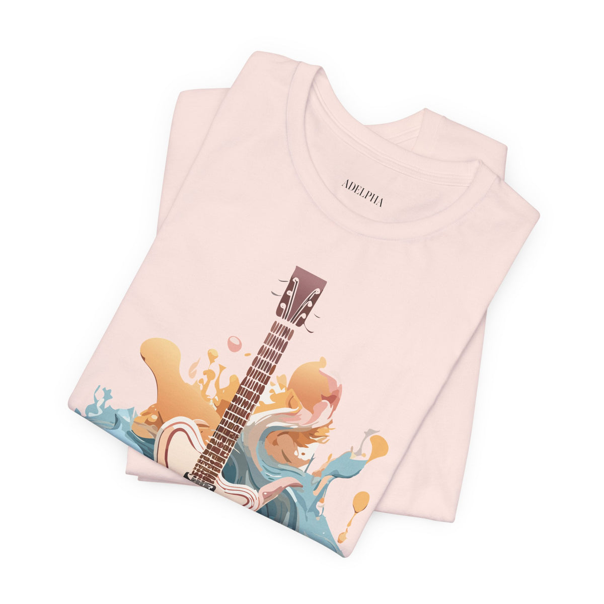 Music Graphic Unisex Cotton Bella+Canvas Tee with Art Design m148