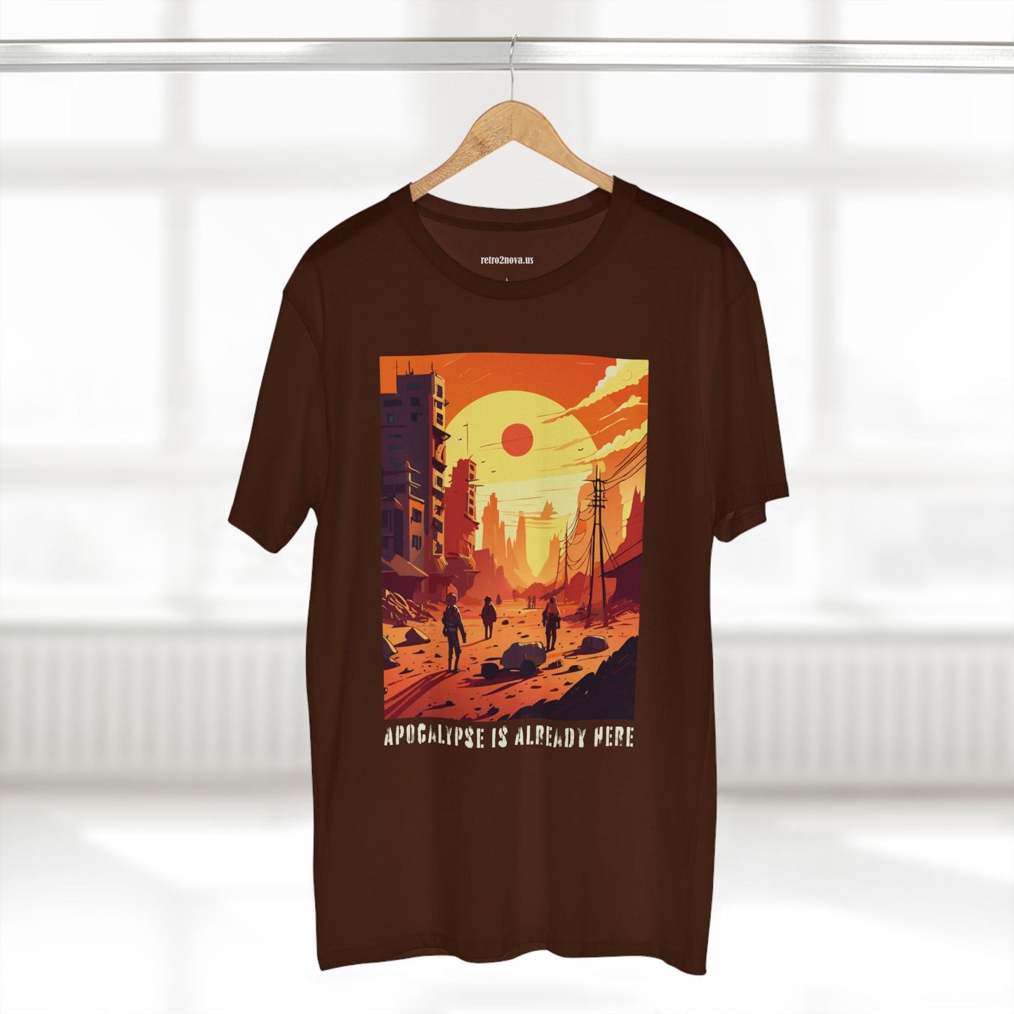 Cataclysm Doomsday Unisex Premium Cotton Tee With Original Art Design From Retro2Nova Collection