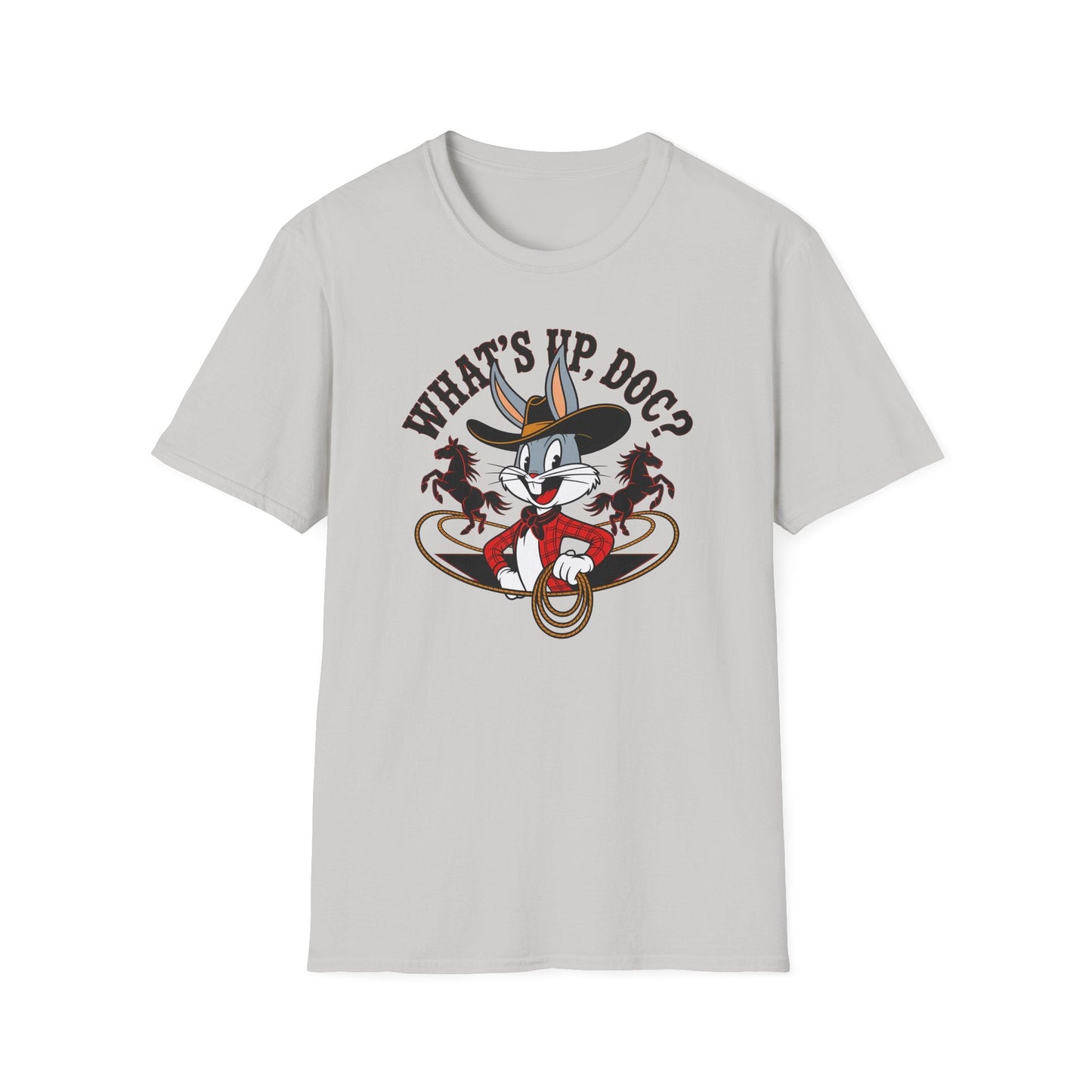Bugs Bunny Shirt Unisex Cartoon T Shirt With Animation Design Softstyle Gildan 64000