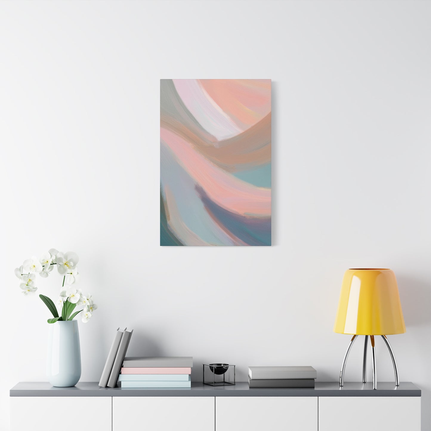 Abstract Pastel Painting Print Canvas 20x24,20x30,24x30 24x32,24x36,30x40 32x48,36x48,40x60 Pine-Wood Inner Frame ABS-96