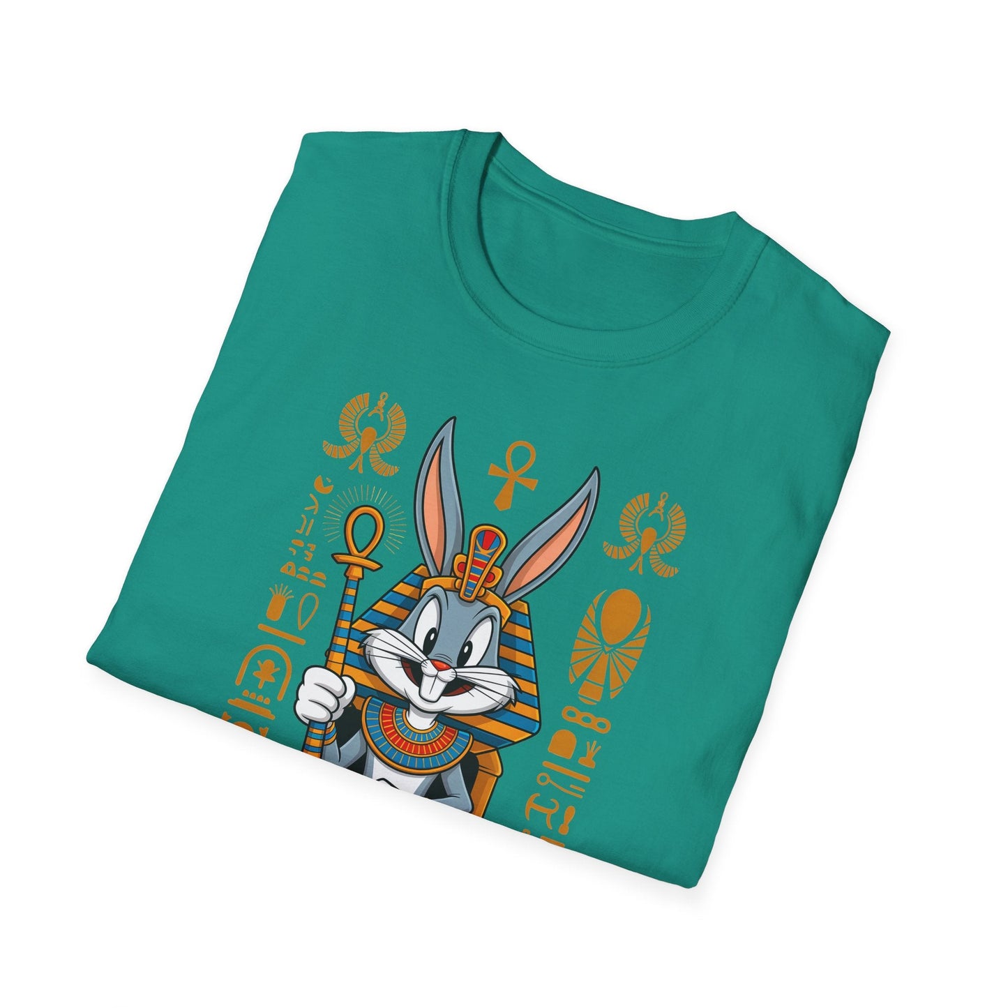 Cartoon Bunny Graphic Unisex Cotton Animal Animation Artwork Design Tee 45