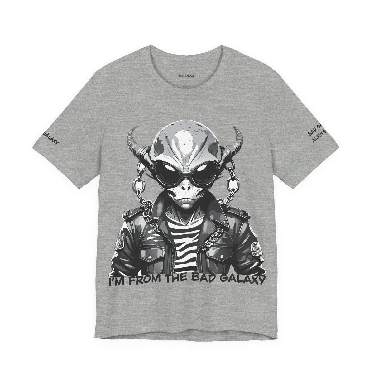 Alien Graphic Unisex Cotton Bella+Canvas Tee with Art Design b74