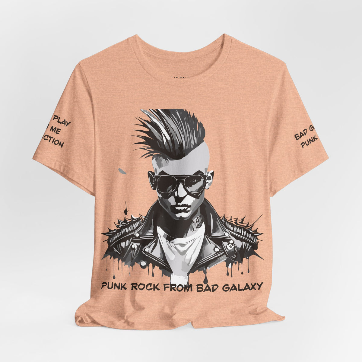 Punk Rock Graphic Unisex Cotton Bella+Canvas Tee with Art Design b30