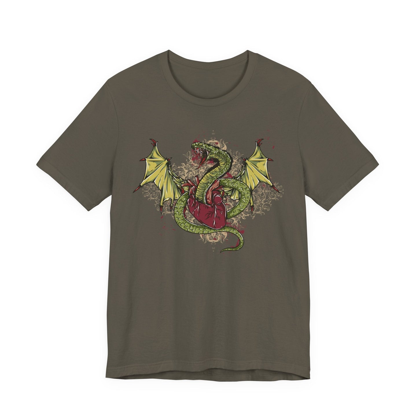 Dragon Illustration Graphic Unisex Cotton T-Shirt r29