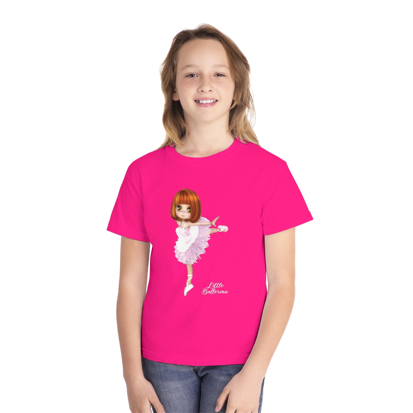 Youth Tee Shirt with Little Ballerina