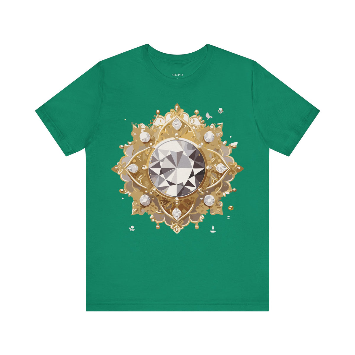 Jewelry Graphic Unisex Cotton Bella+Canvas Tee with Art Design n137