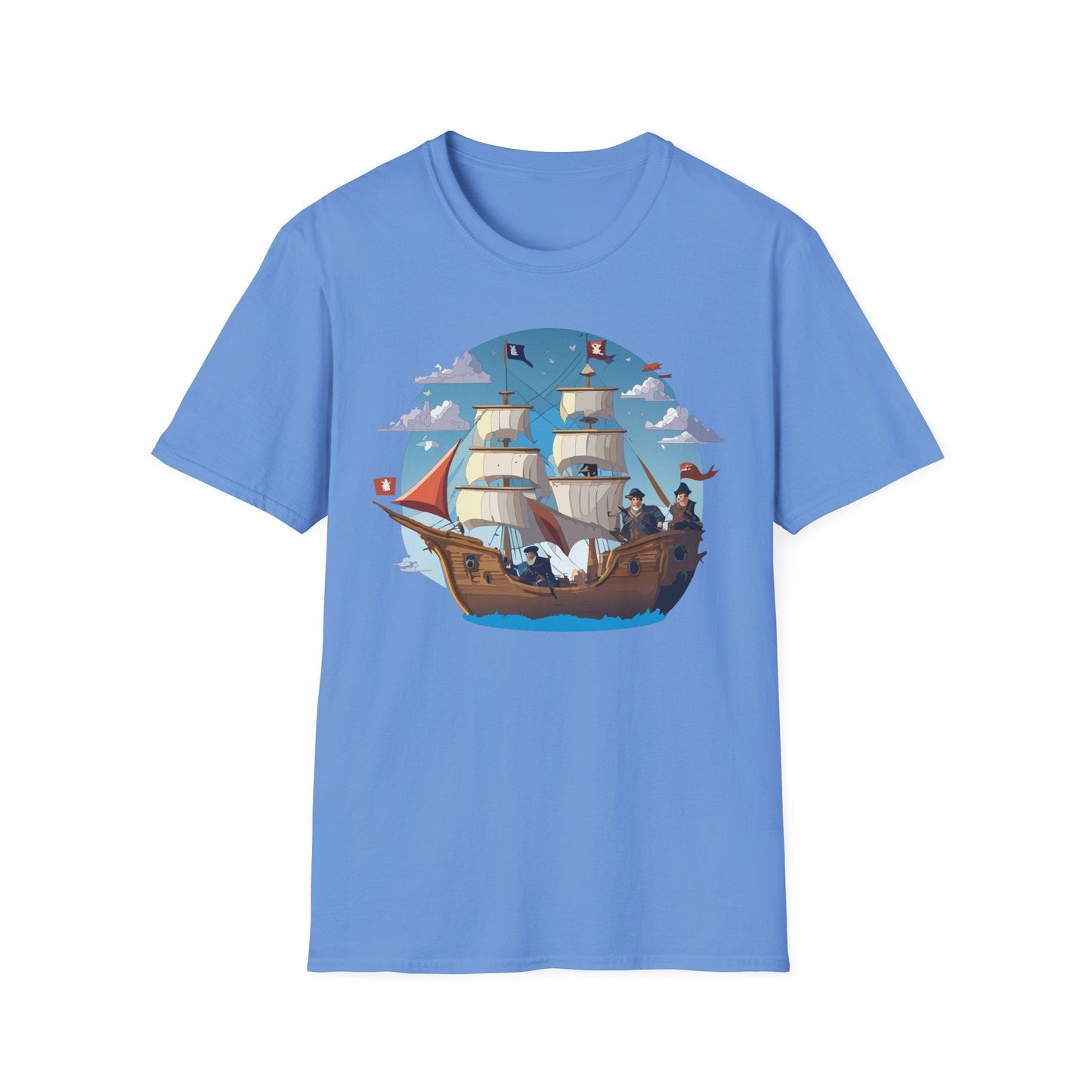 Ship T Shirts Frigate Vessel Tee Unisex Gildan Softstyle 64000 100 Percent Cotton