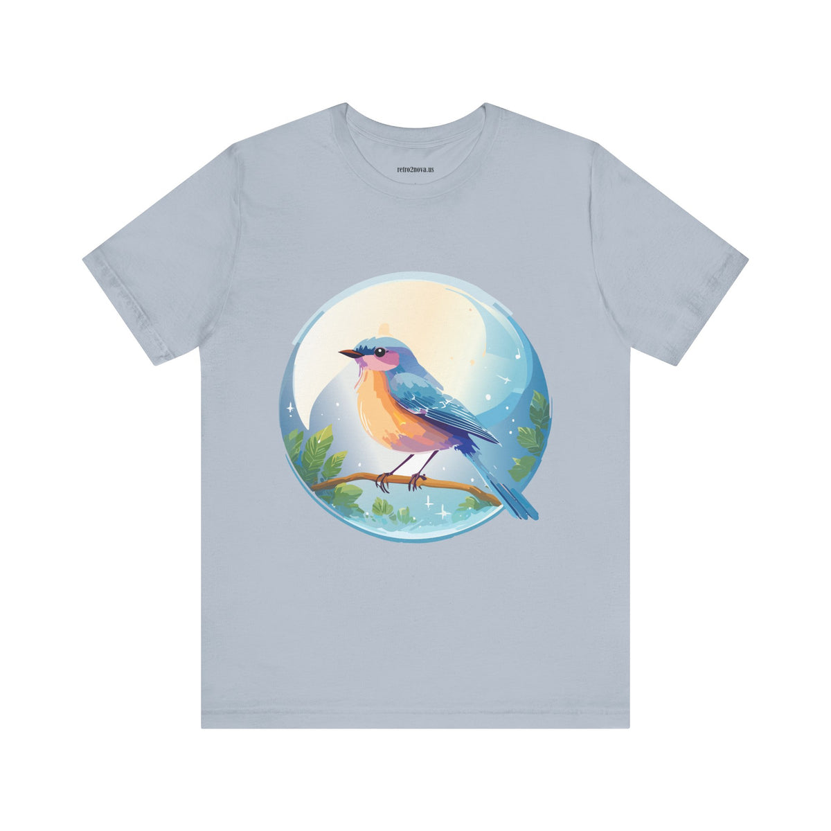 Bird Graphic Unisex Cotton Bella+Canvas Tee with Animal Design ab4