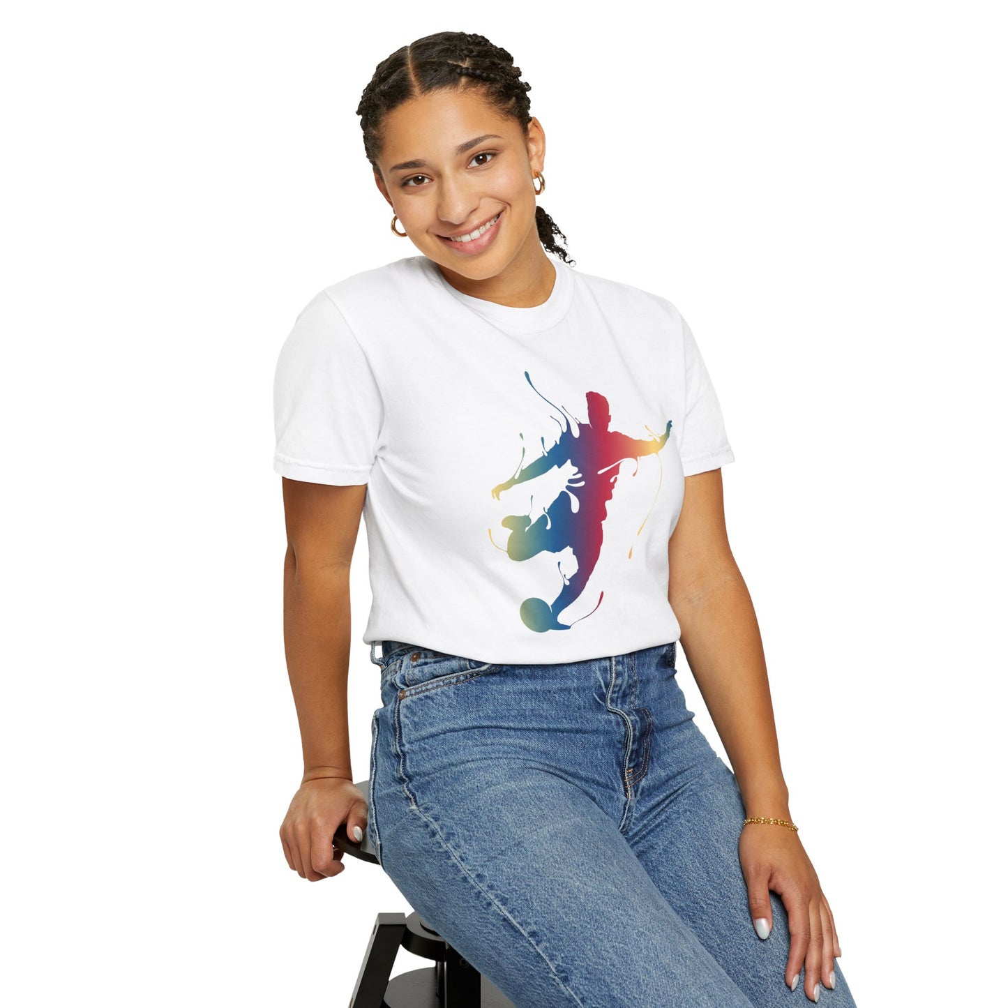 T-shirt unisexe avec motif artistique sportif