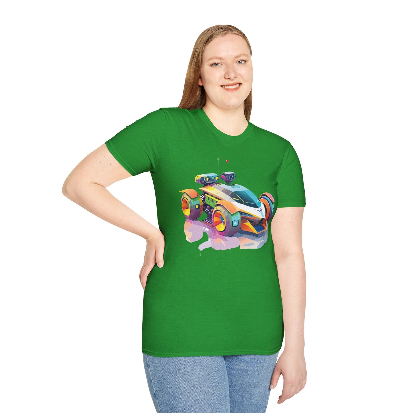 Car T Shirt Unisex Softstyle Tee With Cars Art Design Hot Wheels Edition Premium Cotton