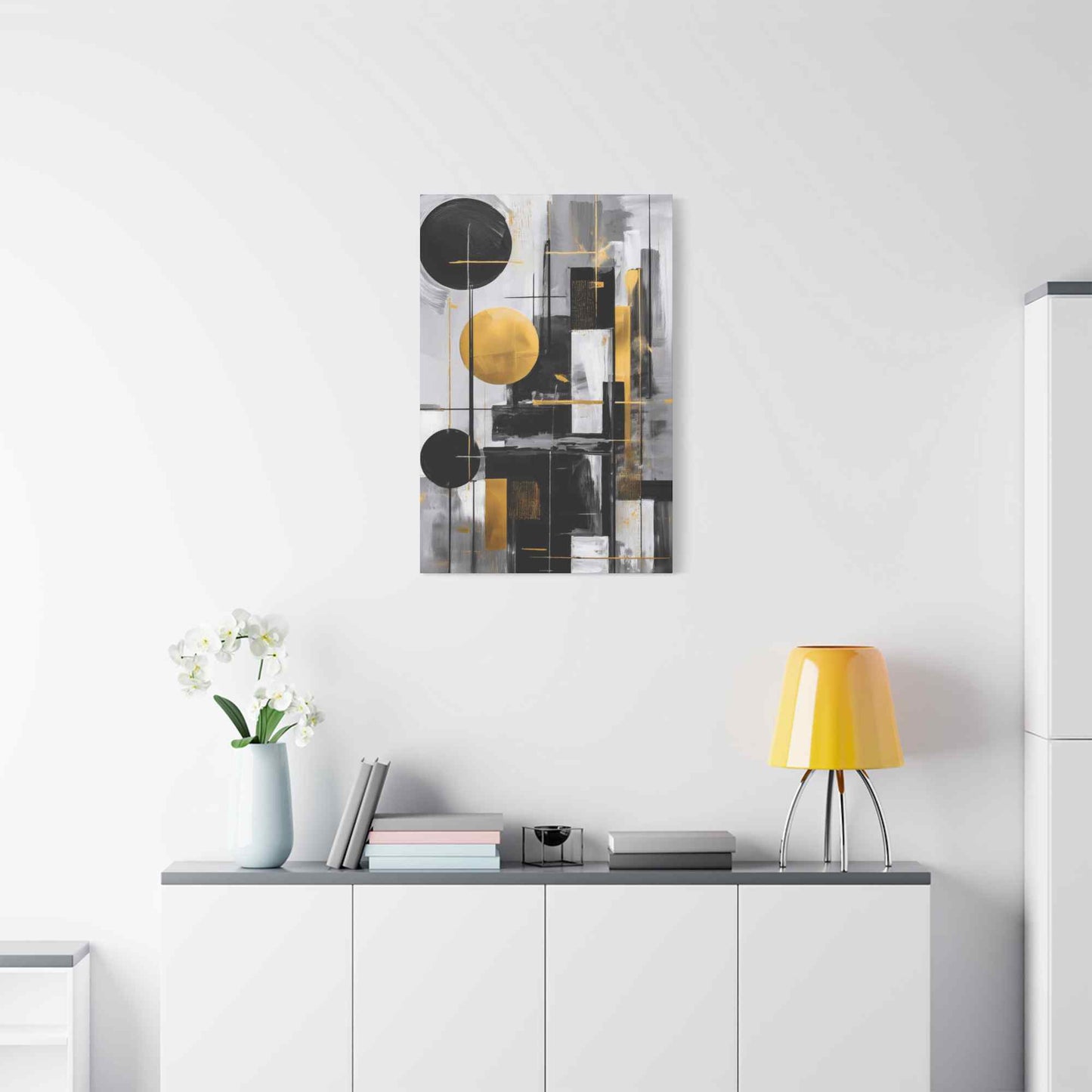 Black Abstract Painting Print Canvas 20x24,20x30,24x30, 24x32,24x36,30x40, 32x48,36x48,40x60 Pine-Wood Inner Frame ABS-21