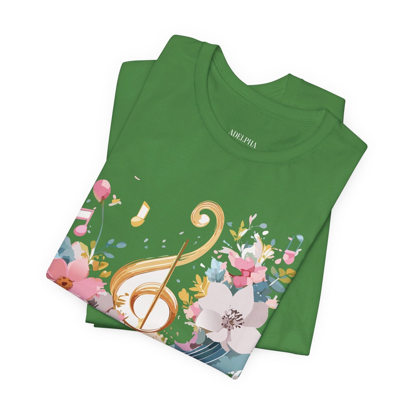Music Graphic Unisex 100 Cotton Vintage Art with Musical Elements Tee 65