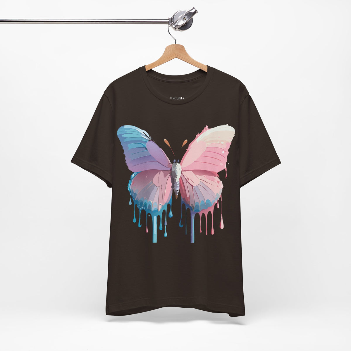 Butterfly Graphic Unisex Cotton Bella+Canvas Tee with Art Design n68