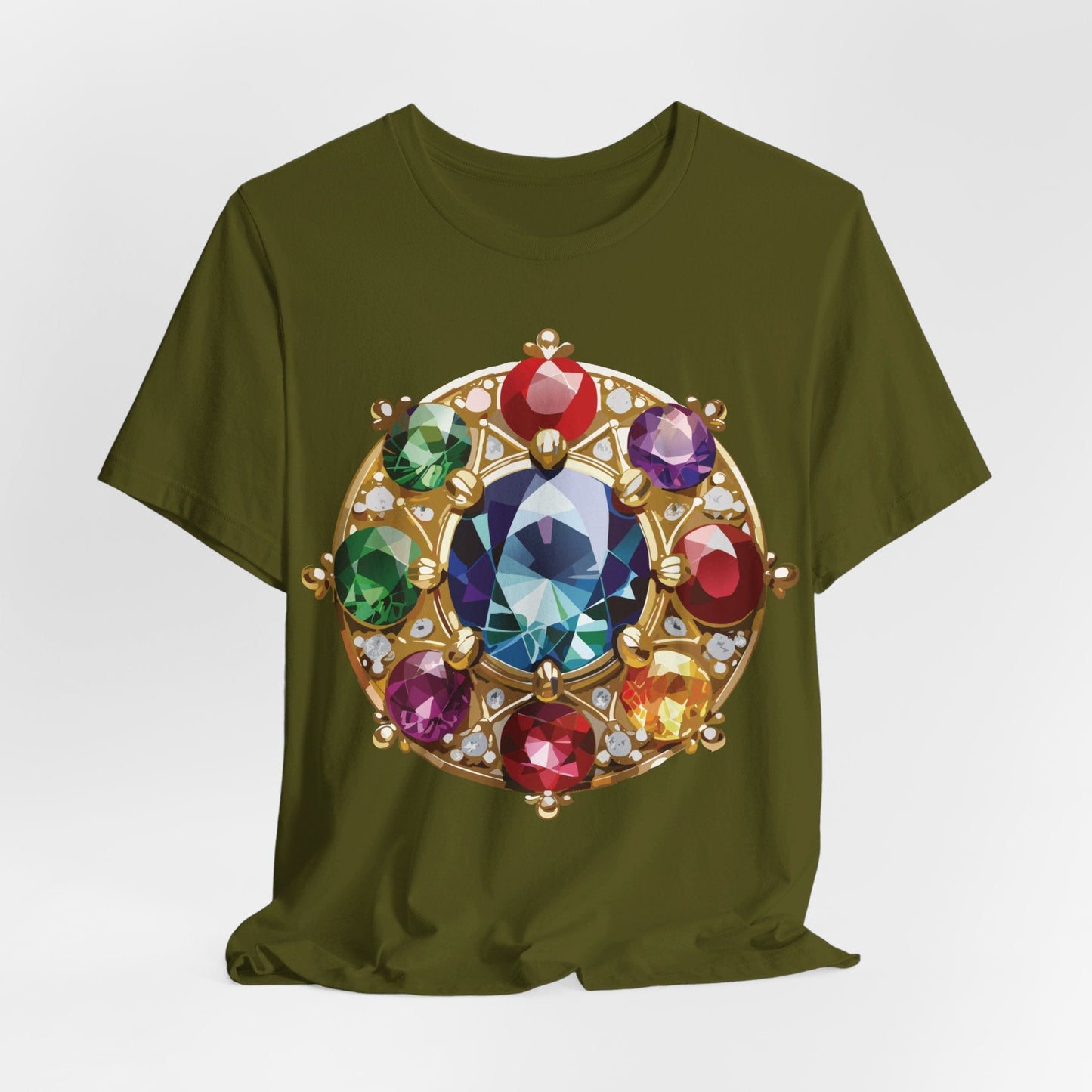 Jewelry Graphic Unisex 100 Cotton Vintage Treasure Art T-Shirt 39