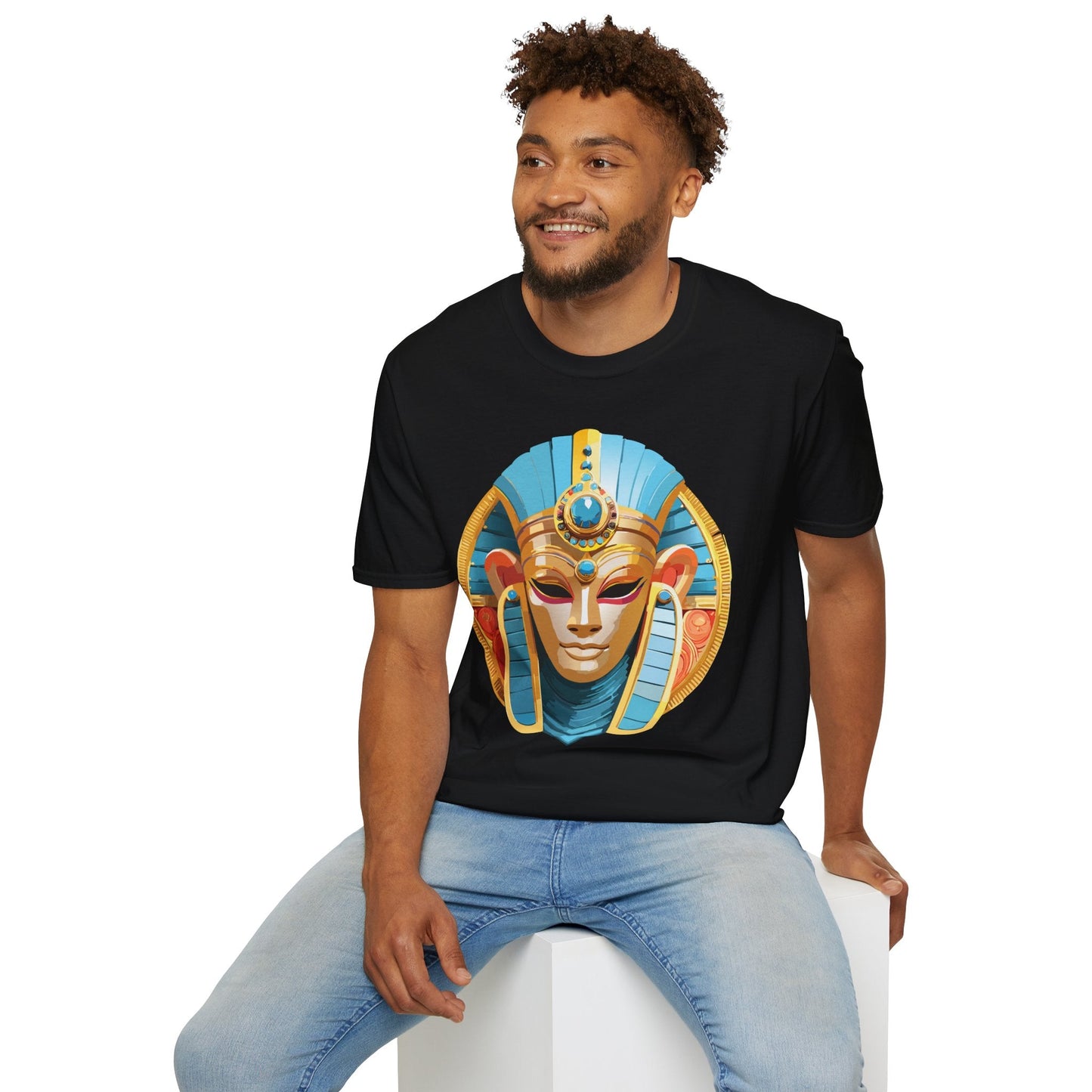Mask Tee Shirt Unisex Softstyle Short Sleeve Art Design T Shirt 100 Percent Ring Spun Cotton