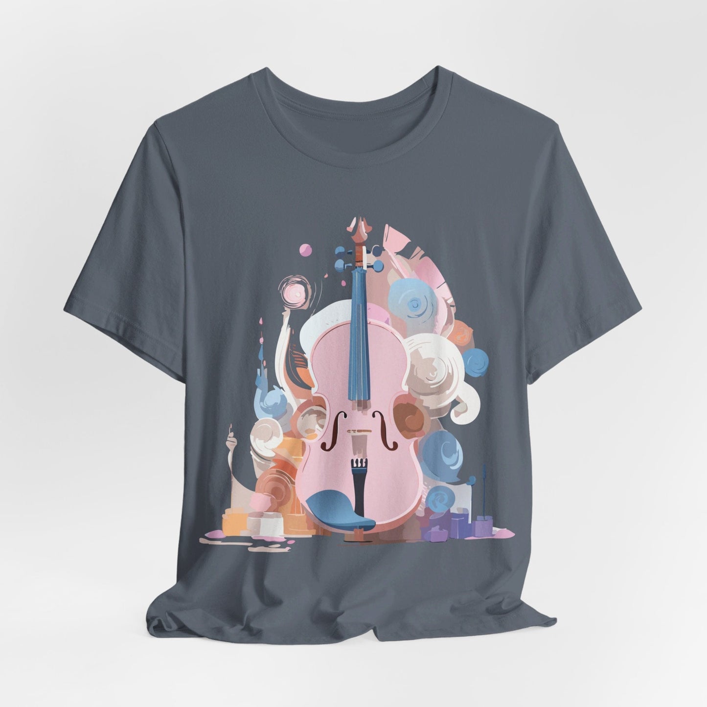 Music T Shirt Unisex Graphic Tee Vintage Inspired Artwork By Adelpha Short Sleeve