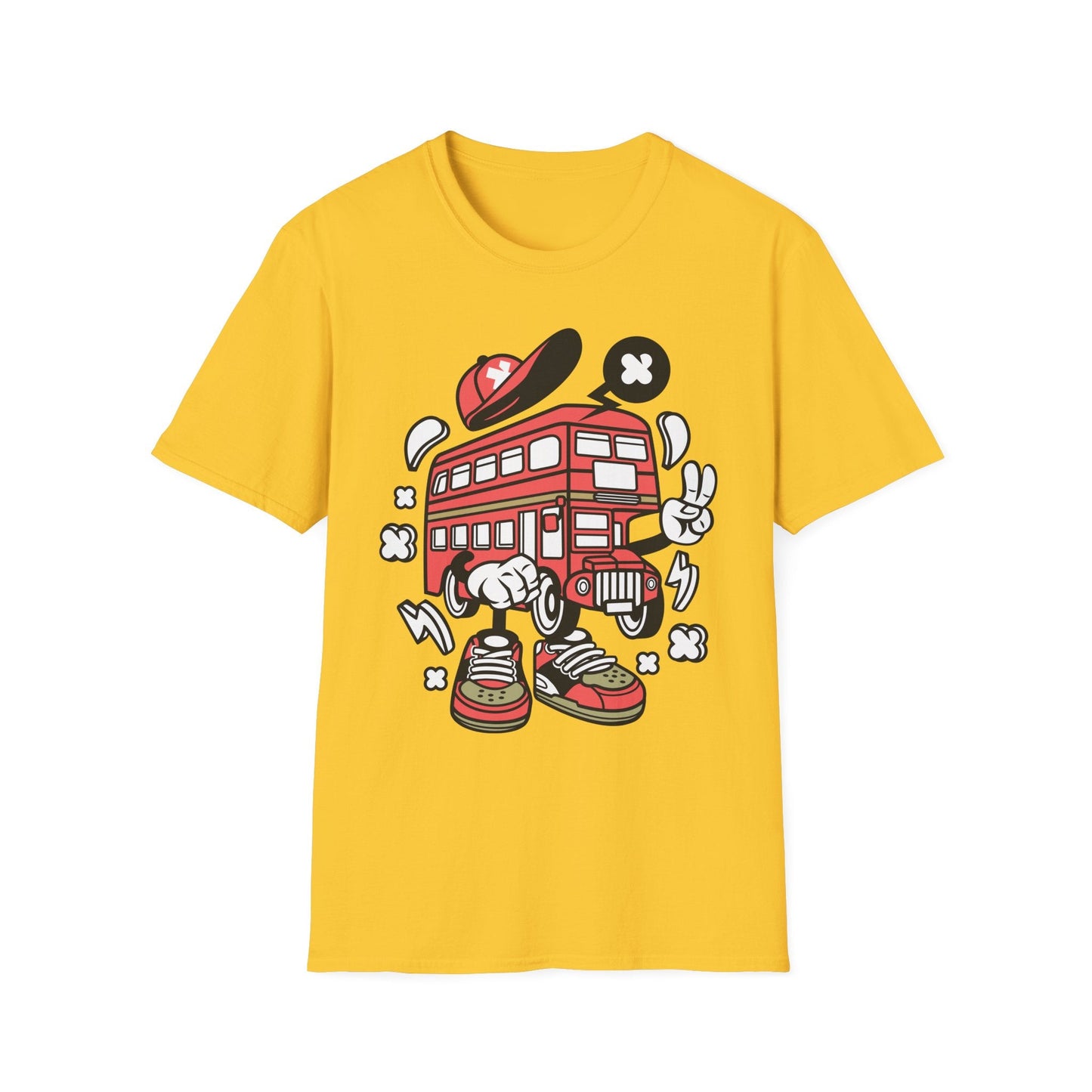 Cartoon Animation T Shirt Funny Tee Unisex Gildan Softstyle 64000 100 Percent Ring Spun Cotton