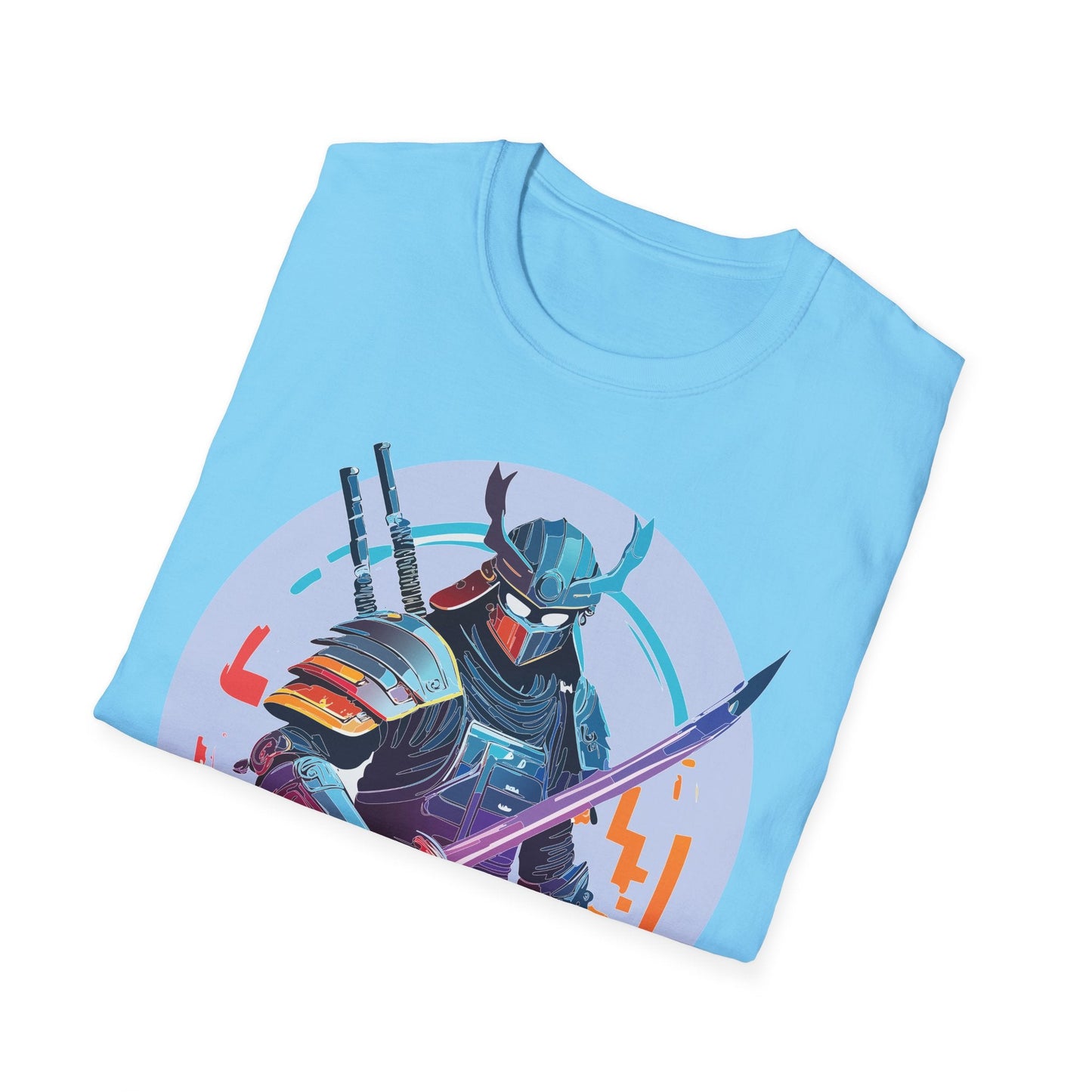 Samurai Shirt Unisex Softstyle Tee 100 Percent Ring Spun Cotton Light 4.5 Oz Graphic Gildan 64000