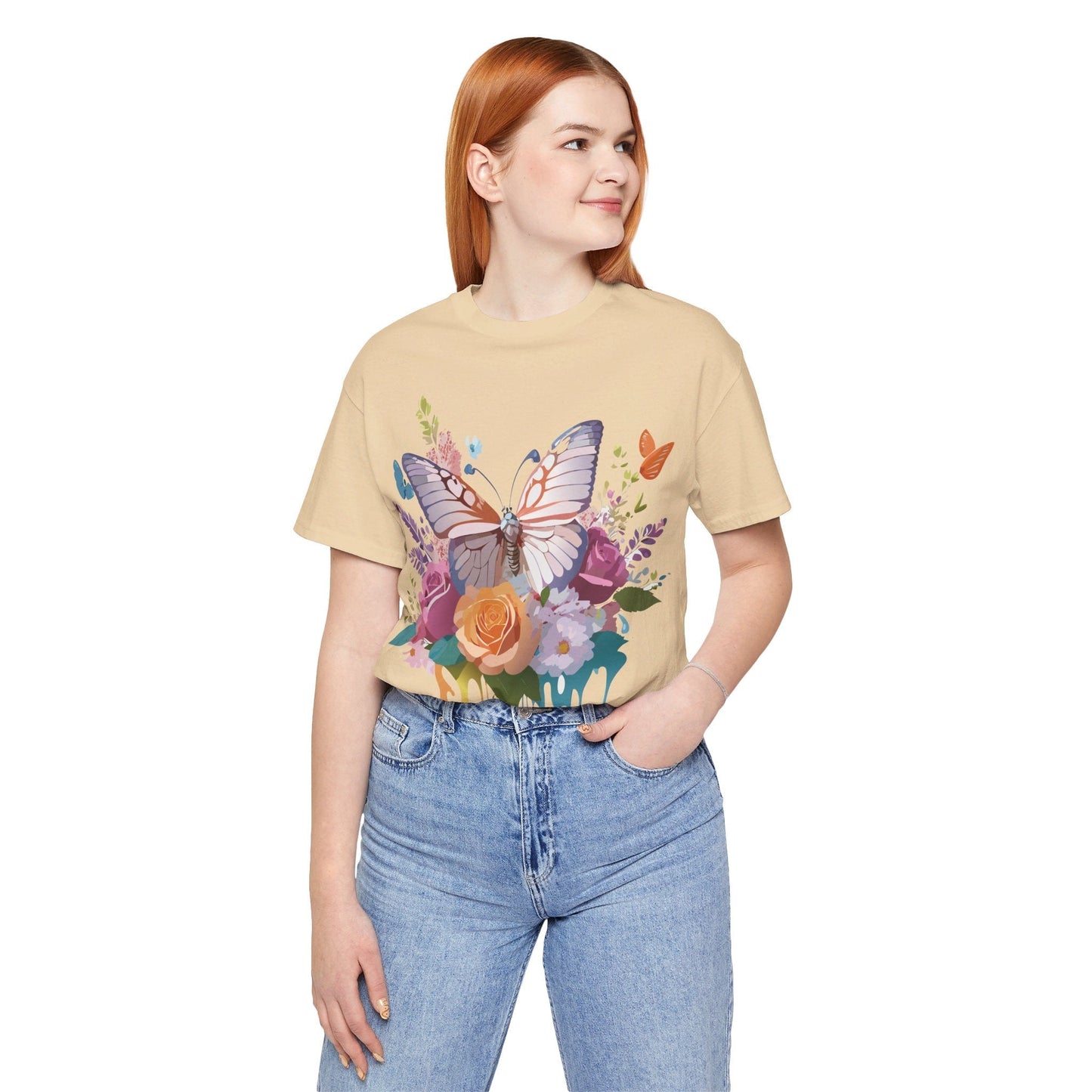 Butterfly Graphic Tee Unisex Jersey Short Sleeve By Adelpha Art Design