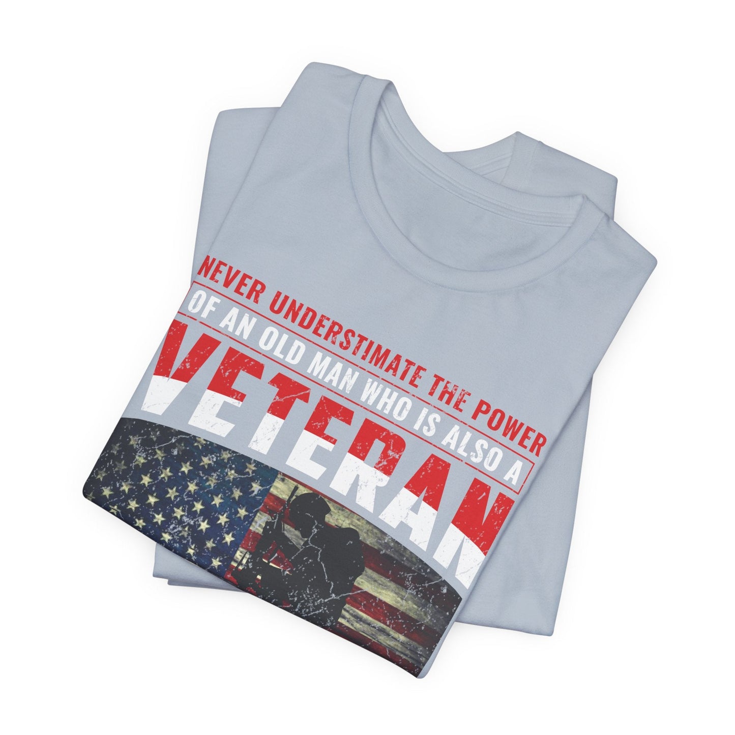Army Veteran Patriotic Graphic Design Unisex Cotton T-Shirt v32