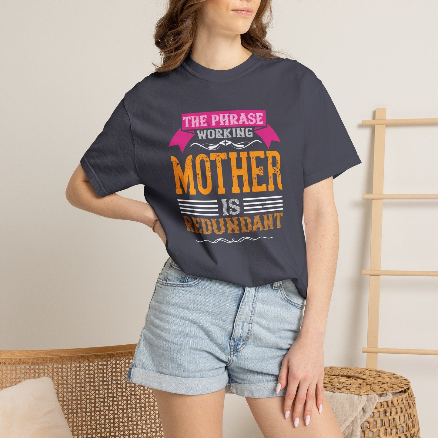 Mom T-shirt Mother Day Mama Tee Unisex Comfort Colors Garment-Dyed Cotton h94