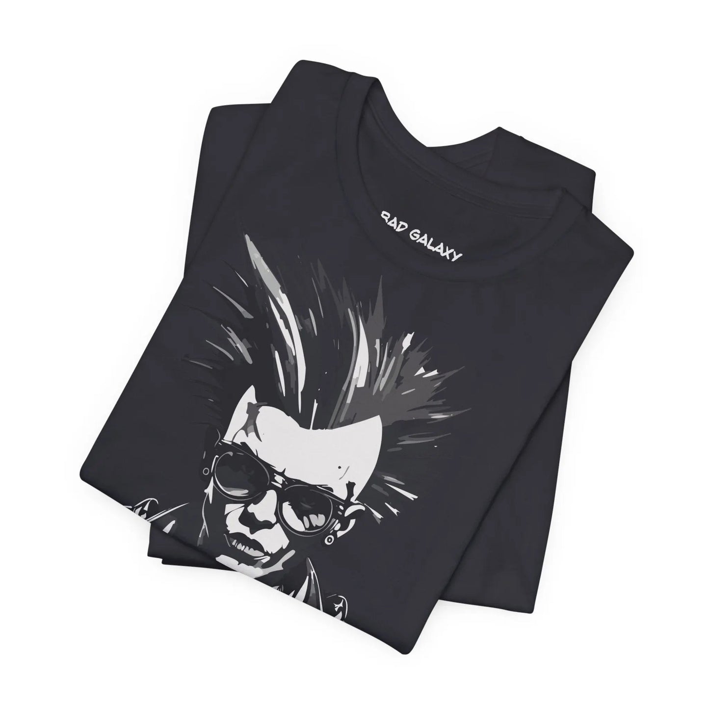 Bad Galaxy Punk Rock Tee Shirt Lightweight Fabric Made To Order 100 Percent Cotton Eco Friendly Inks
