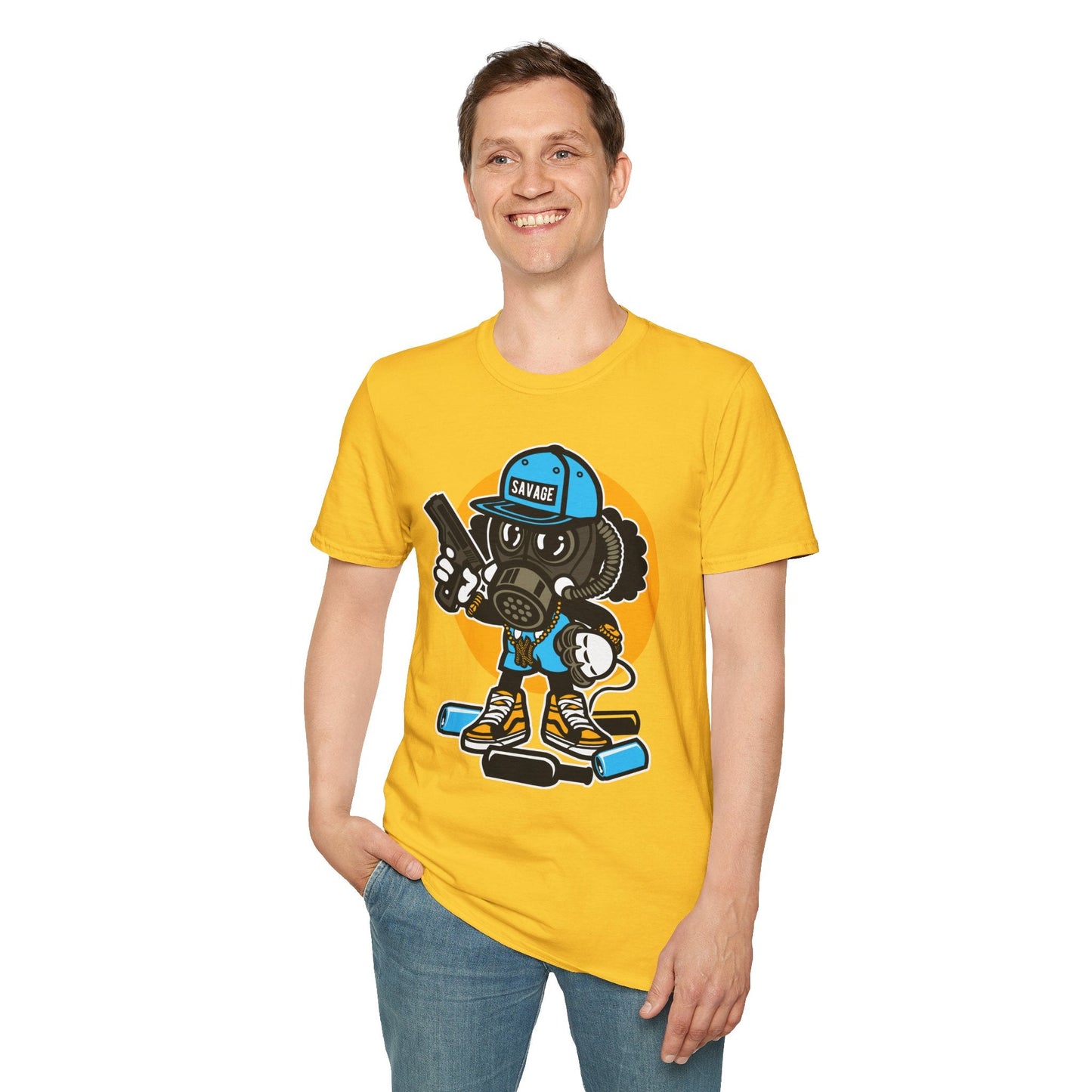 Cartoon T Shirt Animation T Shirt Funny Tee Shirt Unisex Gildan Softstyle Cotton Tee 64000