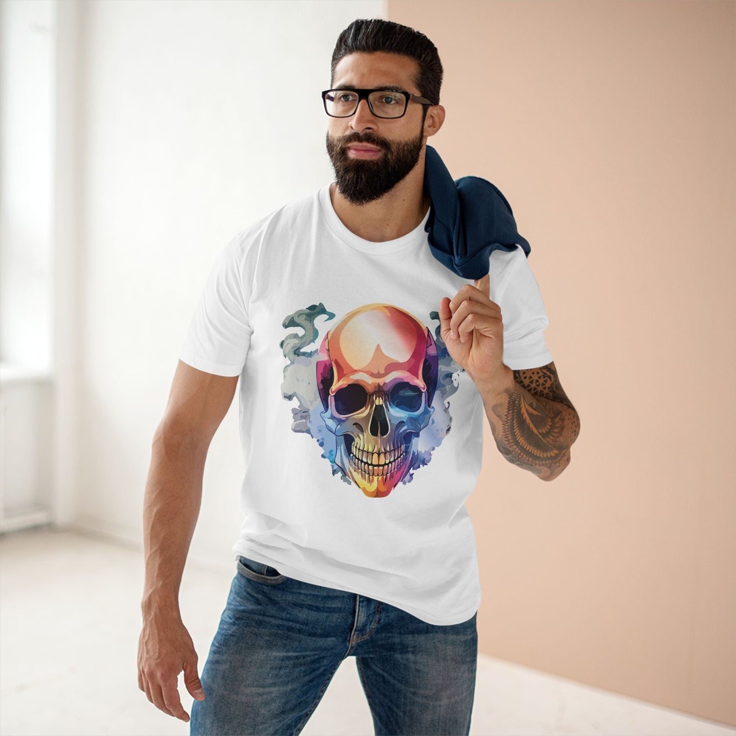 Skull Shirt Skeleton Art Tee Unisex Premium Cotton Retro2Nova From Art Collection