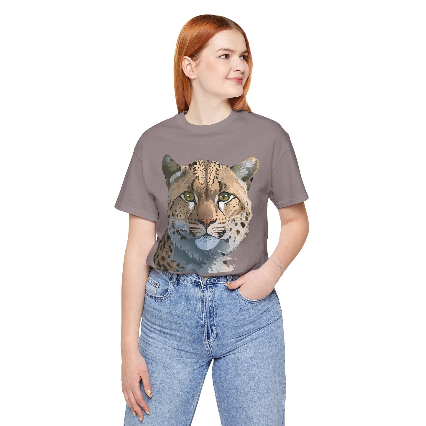 Unisex Animal Shirt With Animals Art Design Tee Short Sleeve Wildlife Print Tee Shirt