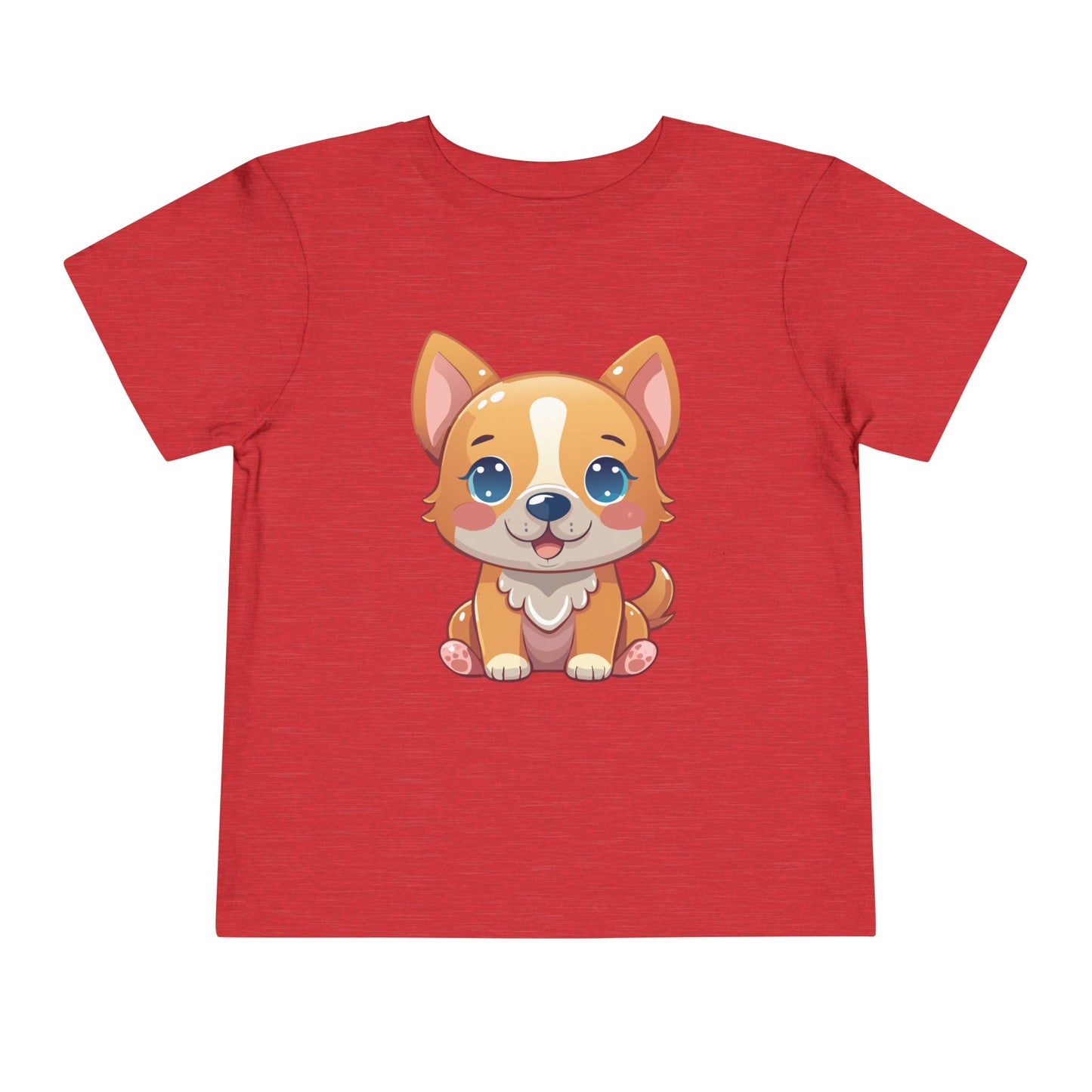 Bonita camiseta de manga corta para niños pequeños con diseño de cachorro: regalo adorable para amantes de las mascotas (2 a 5 años)