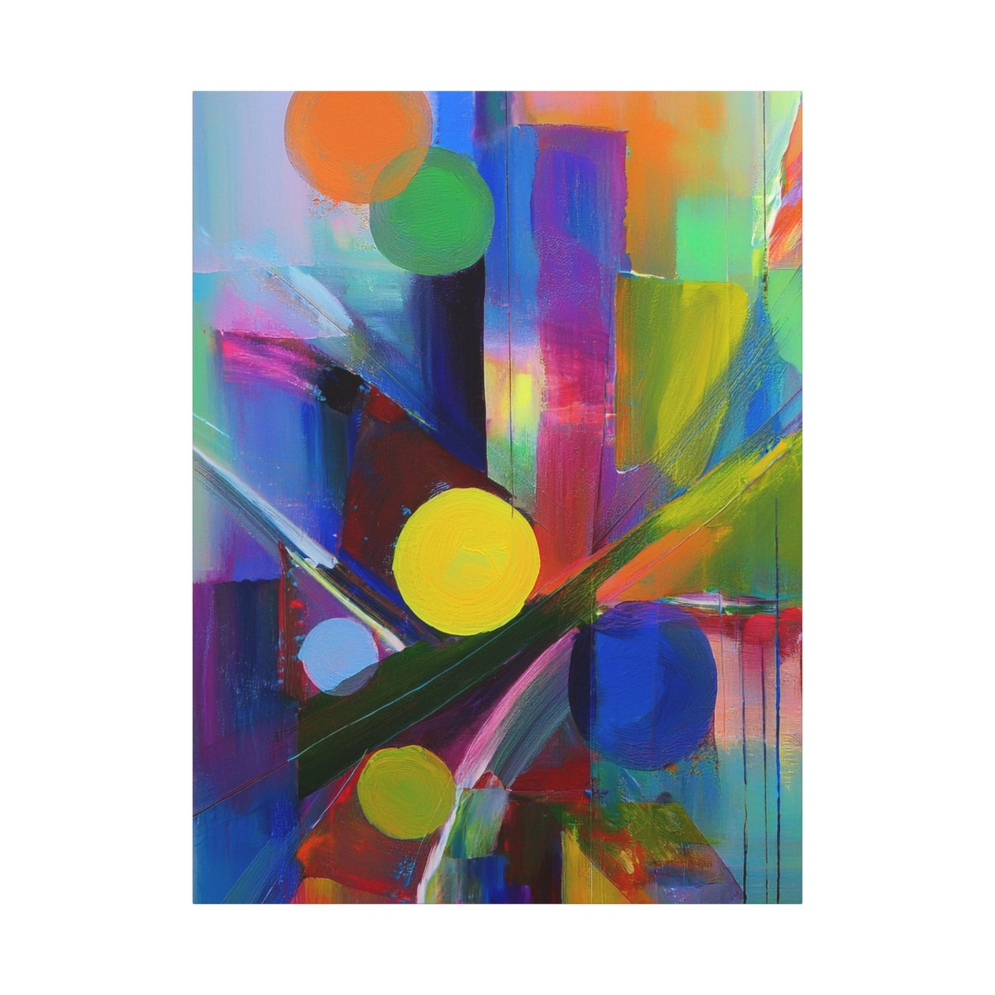 Abstract Painting Print Canvas 20x24,20x30,24x30, 24x32,24x36,30x40, 32x48,36x48,40x60 Pine-Wood Inner Frame ABS-11