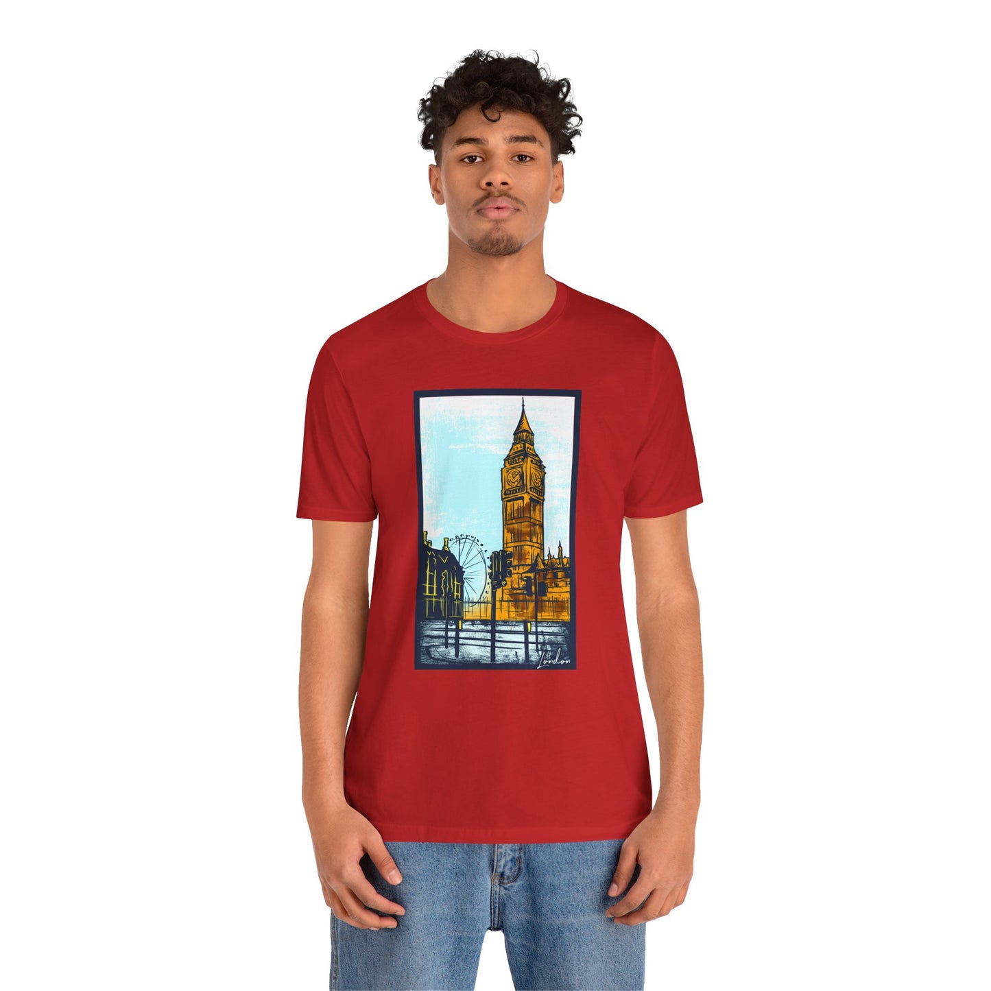 Retro Poster London Graphic Design Tee, London Shirt, Vintage Tees, Art Design T-Shirt, Graphic Tee, Retro Art Shirts