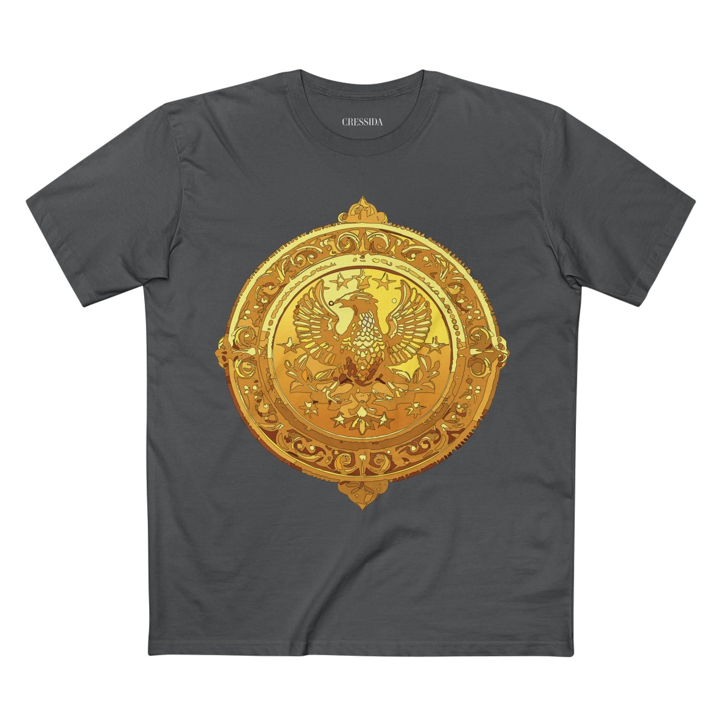 Antique Gold Coin Graphic Design T-Shirt Unisex 100 Cotton With Golden Print Artwork Tee 25