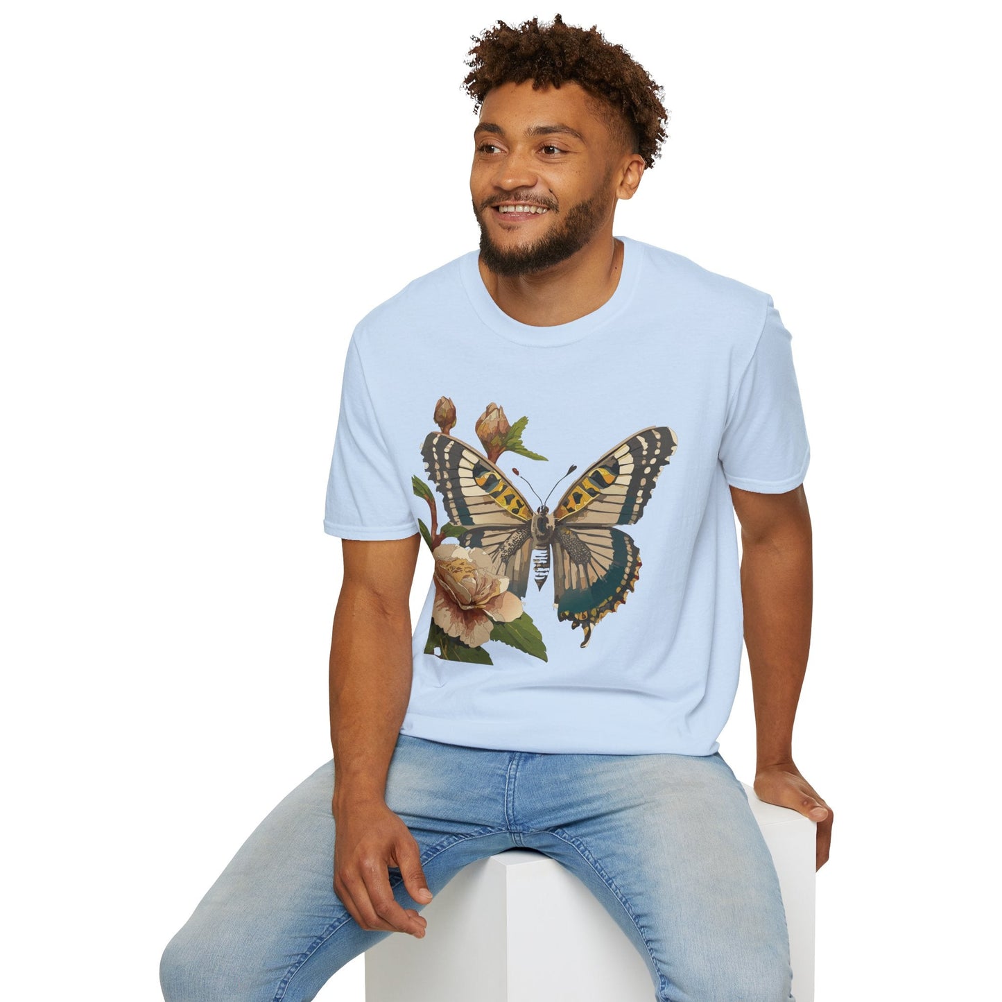 Butterfly Shirt Unisex T Shirt Monarch Butterfly Gildan Softstyle 64000 Cotton Tee