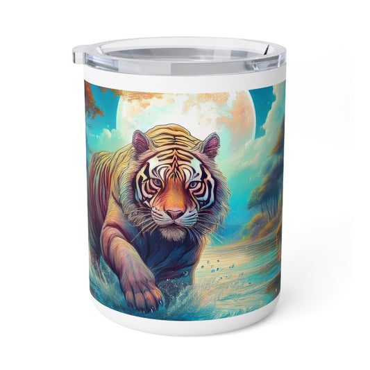 20 Art Design Insulated Coffee Mug Clear Lid 10oz Insulated Coffee Mug 10oz